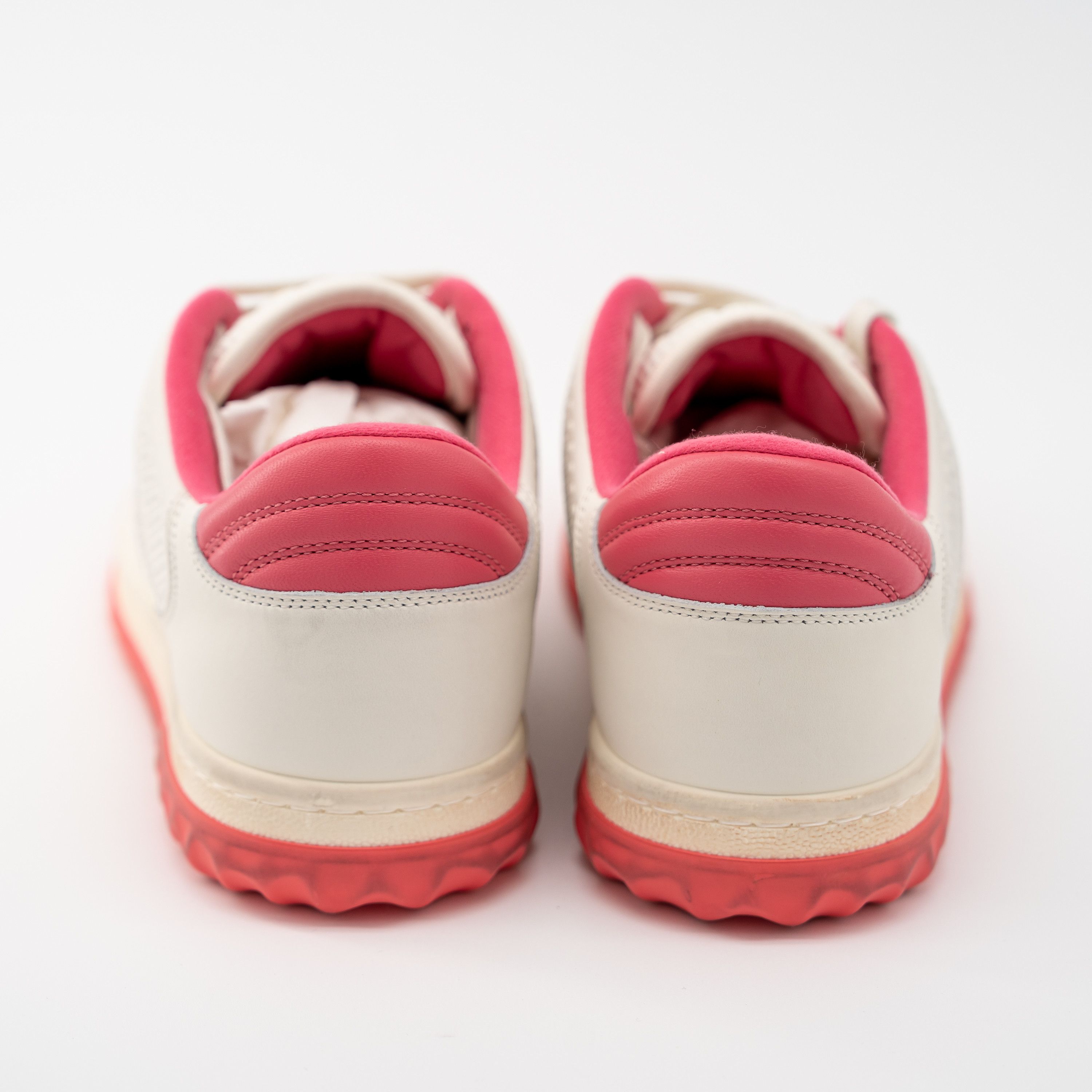 Gucci 41G - Gucci Mac 80 Pink White Sneakers Leather Size US 11 / IT 41 - 3 Thumbnail