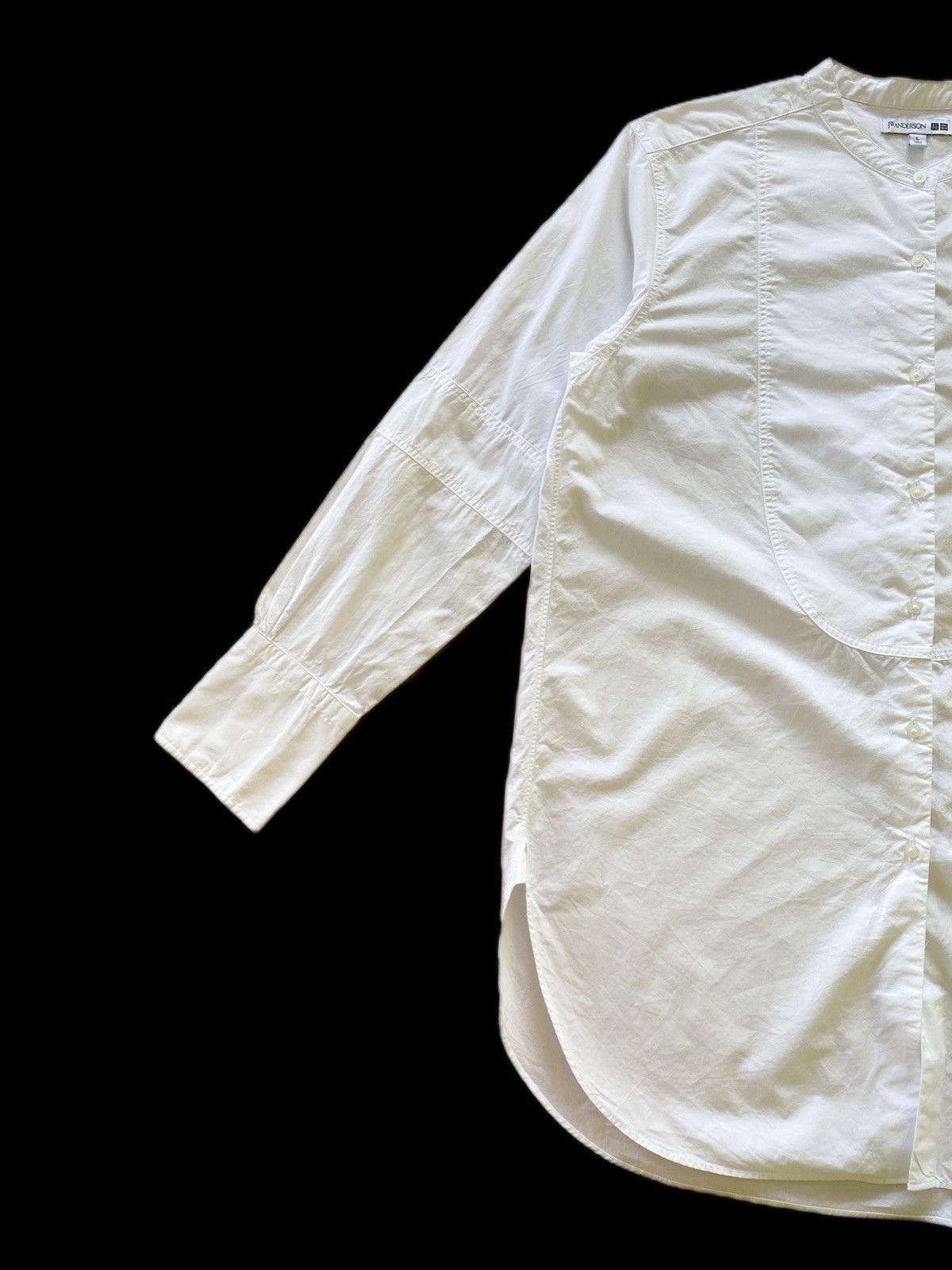 JW Anderson × Uniqlo SS19 Uniqlo x JWA Tuxedo White LS Blouse Size L / US 10 / IT 46 - 7 Thumbnail