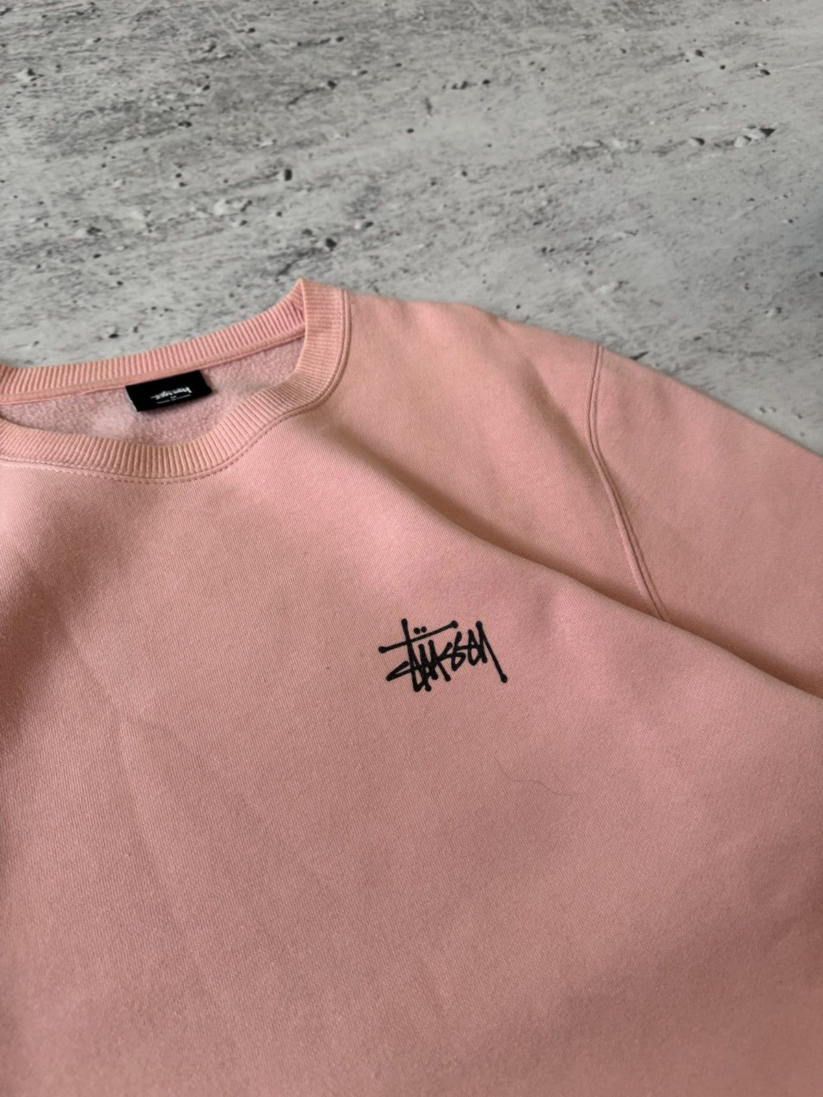 Stussy × Vintage STUSSY CENTER HAFT LOGO OVERSIZE BAGGY FIT SWEATSHIRT Size US M / EU 48-50 / 2 - 5 Thumbnail