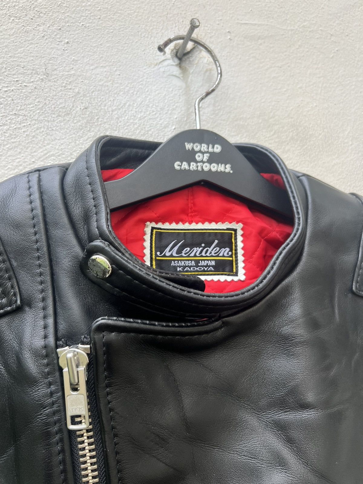 Japanese Brand KADOYA Made in Japan Asymmetrical Black Leather Biker Jacket Size US S / EU 44-46 / 1 - 7 Thumbnail