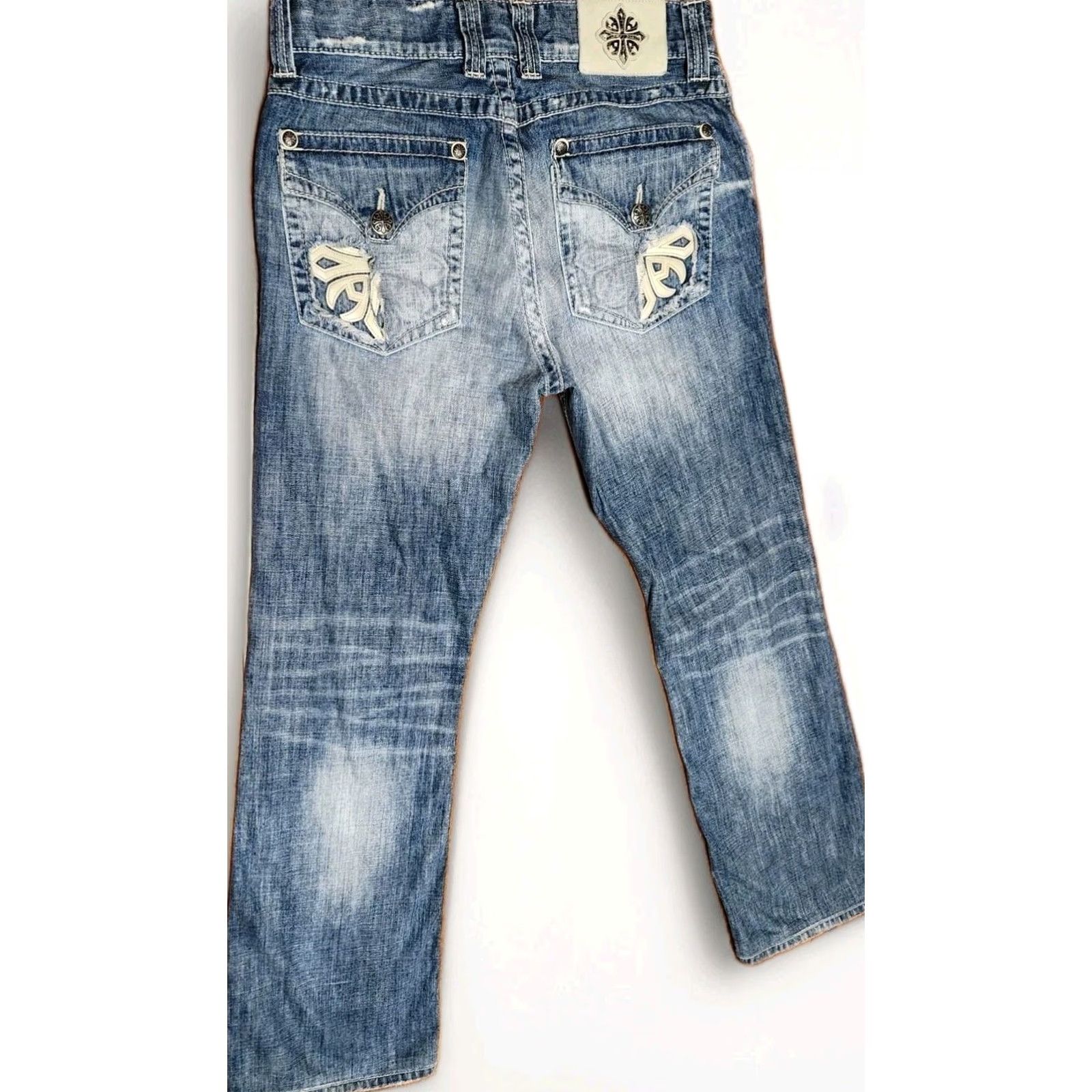 Affliction AFFLICTION Jeans Los Angeles Cooper Relaxed Boot Cut Men 33 Jeans Denim 100% Cotton Blue Size US 33 - 2 Thumbnail