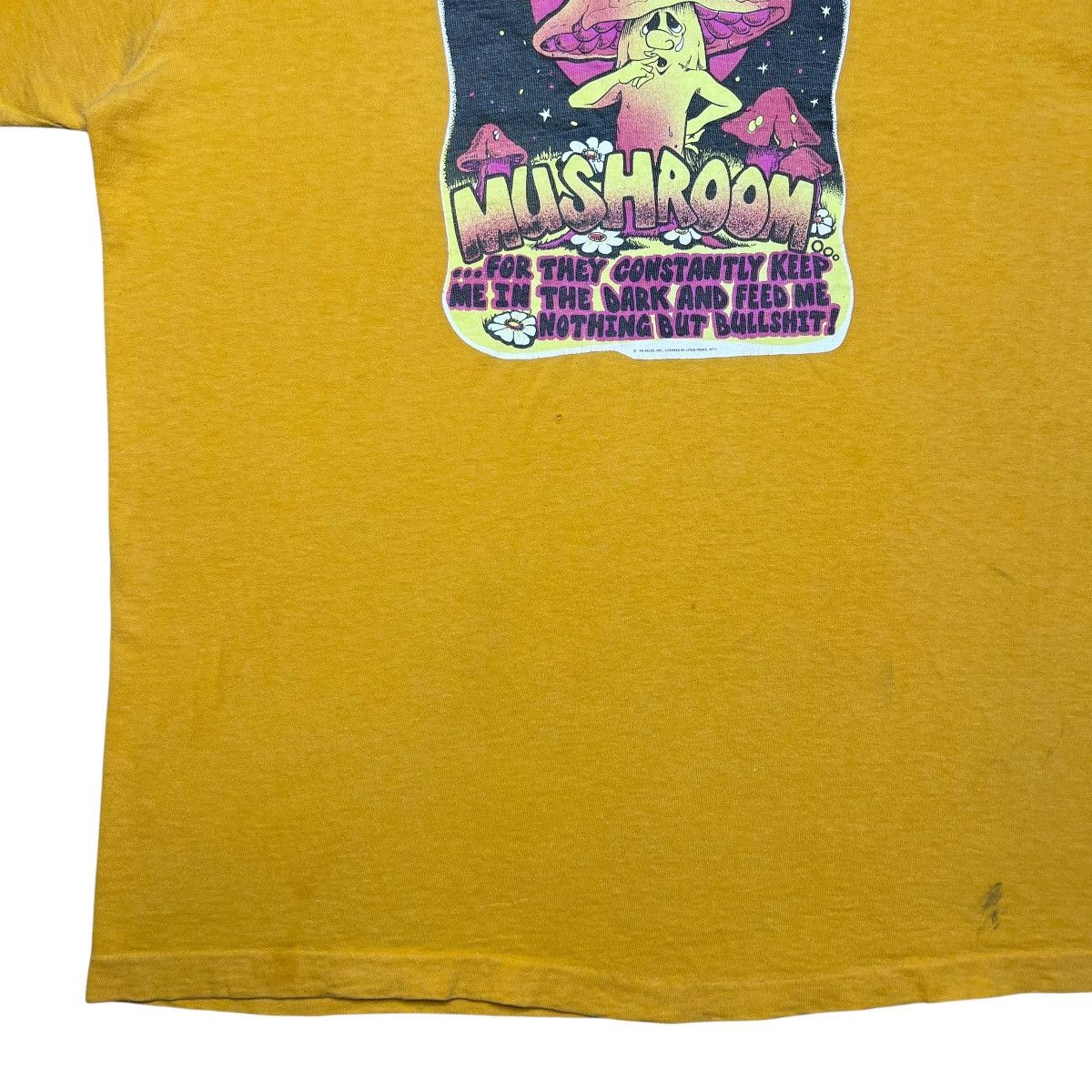 Other Vintage 70s I Must Be A Mushroom Magic Mushroom Graphic Tee Size US L / EU 52-54 / 3 - 9 Thumbnail