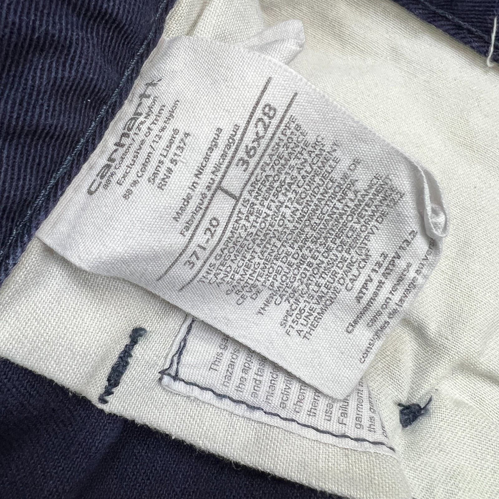 Carhartt × Vintage Carhartt Pants 36x28 Flame Resistant Relaxed Straight Work Size US 36 / EU 52 - 10 Thumbnail