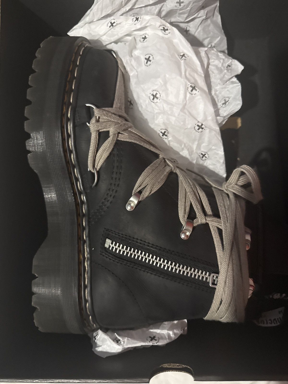 Dr. Martens × Rick Owens Dr martin x rick owens 1460 megalace quad Size US 10 / EU 43 - 3 Thumbnail