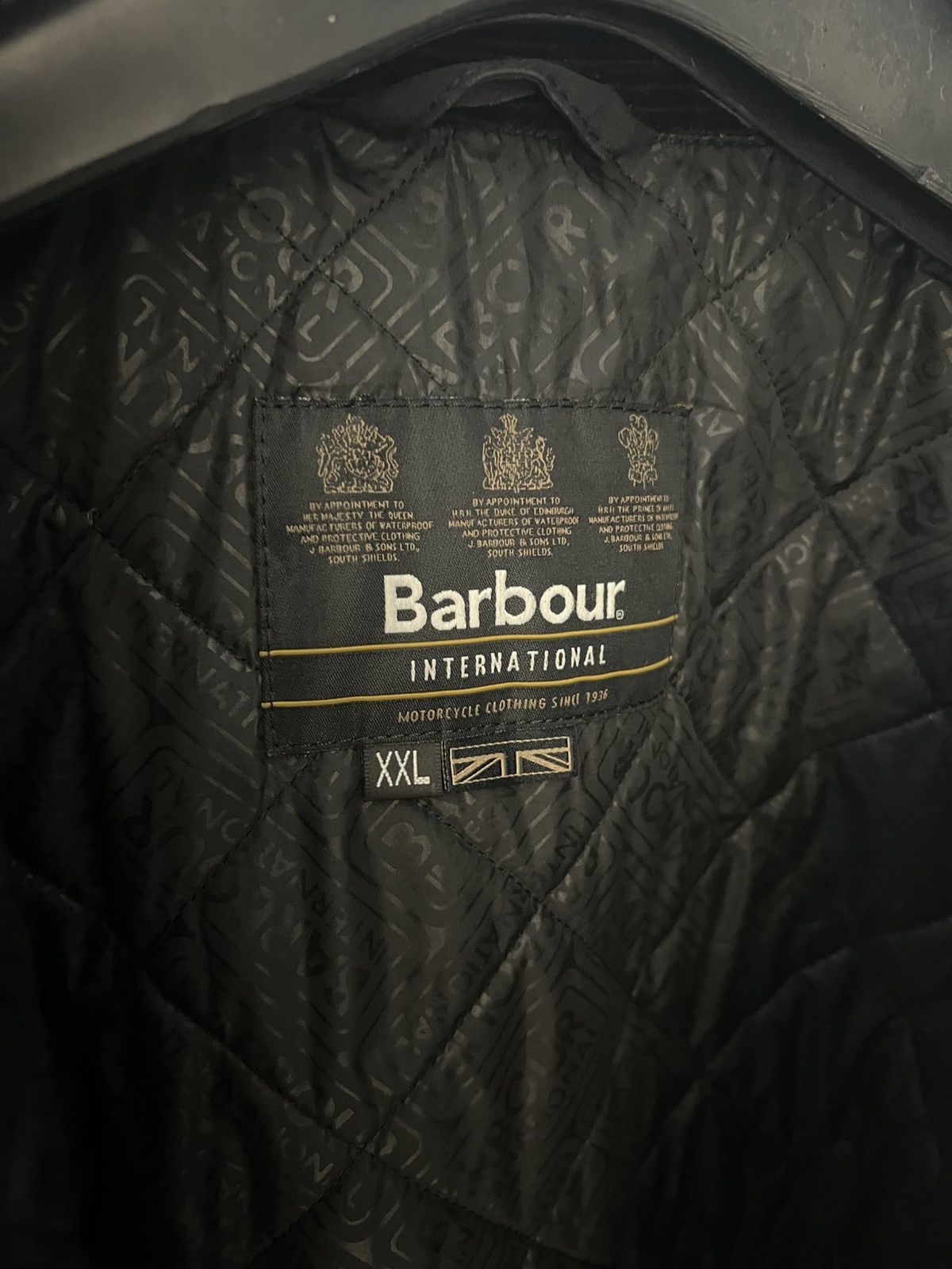 Barbour × Vintage VERY RARE BARBOUR INTERNATIONAL WAXED MOTORCYCLE JACKET 90s Size US XXL / EU 58 / 5 - 4 Thumbnail