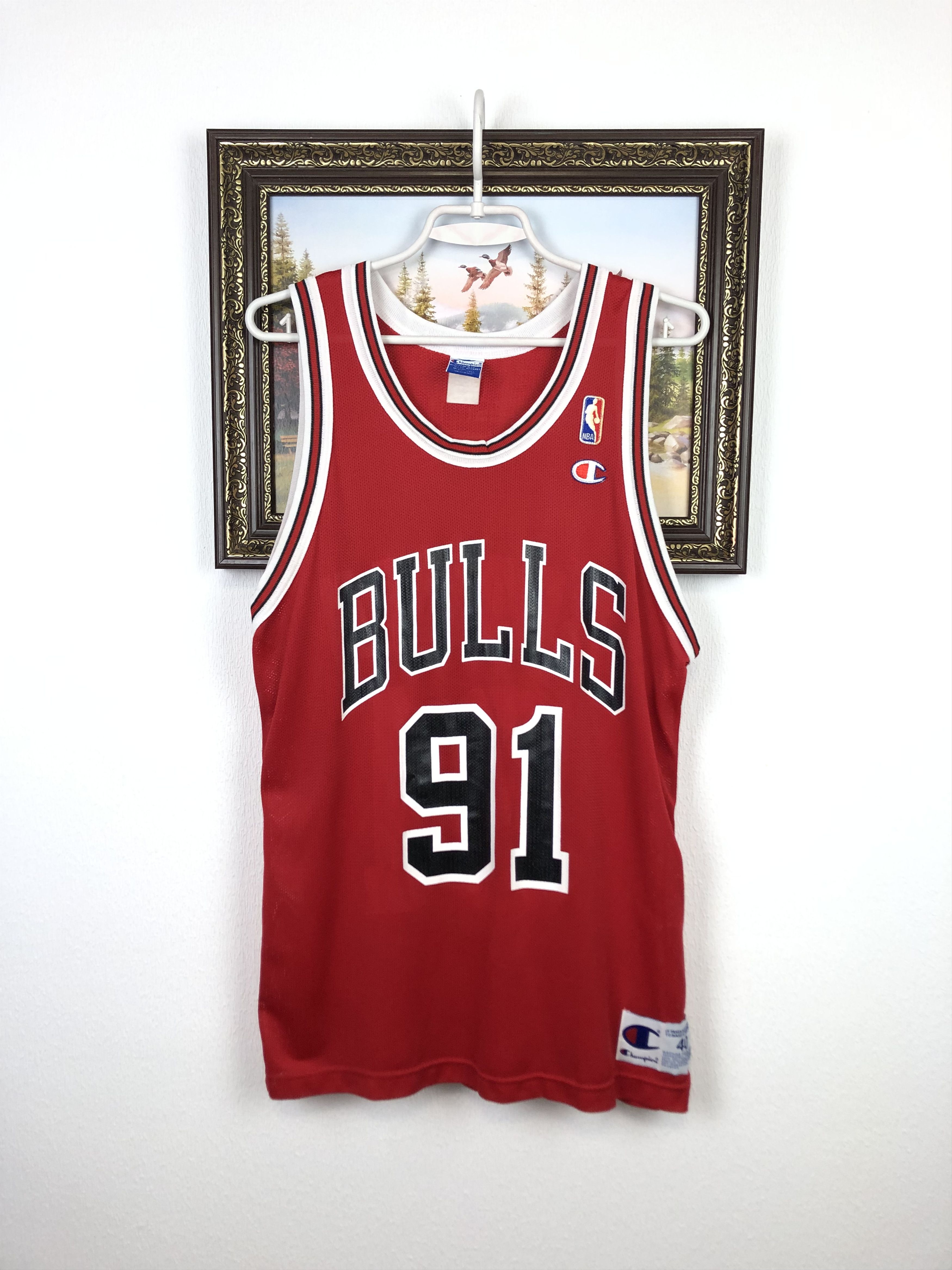 Champion Vintage Champion Dennis Rodman Chicago Bulls Jersey NBA Size US M / EU 48-50 / 2 - 1 Thumbnail