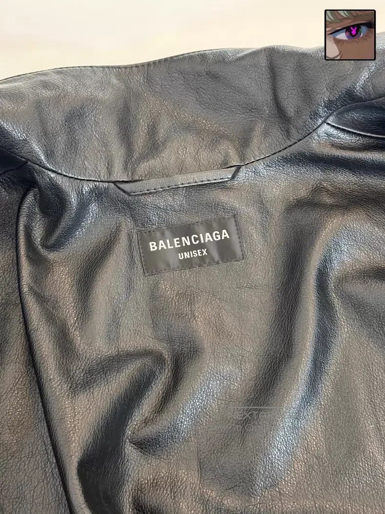Balenciaga Balenciaga Leather school uniform jacket with cowhide lini Size US L / EU 52-54 / 3 - 3 Thumbnail