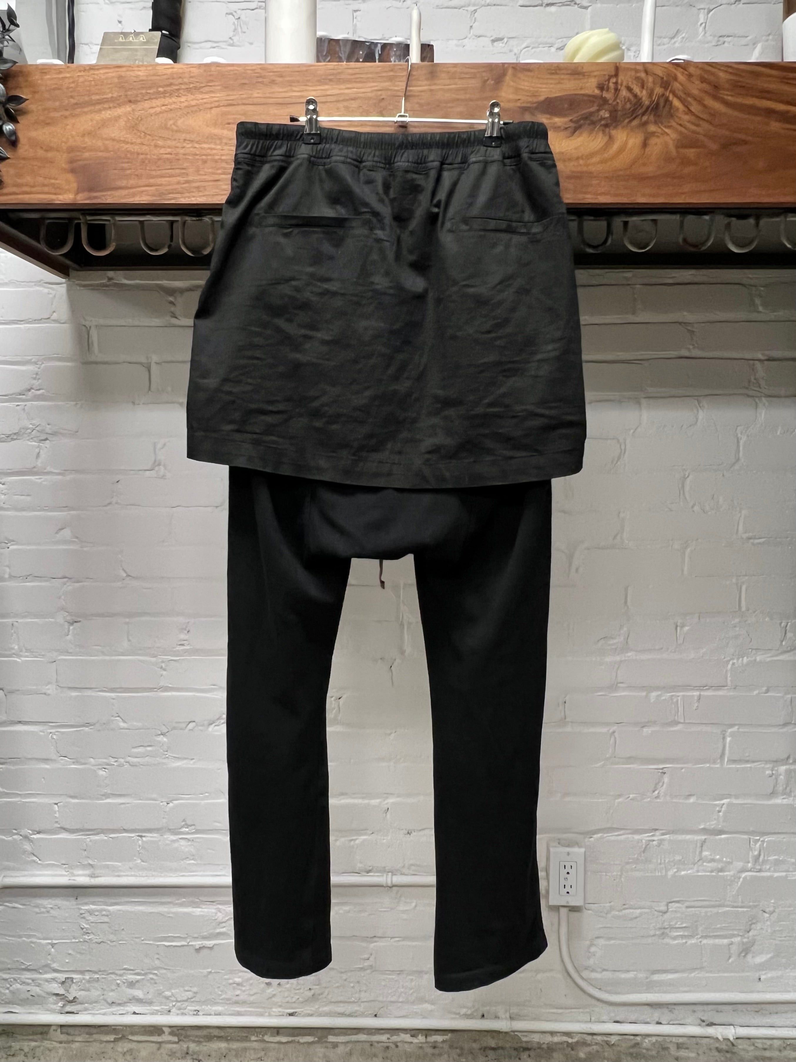 Rick Owens SS2016 Rick Owens Skirted Black ‘Berlin’ Drawstring Sweatpants Size US 34 / EU 50 - 5 Thumbnail