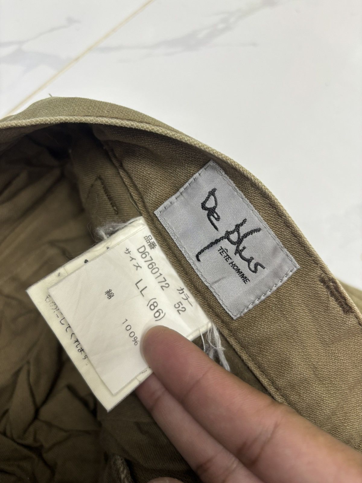 Tete Homme TETE HOMME FLARED DOUBLE WAIST CARGO PANTS Size US 34 / EU 50 - 9 Thumbnail