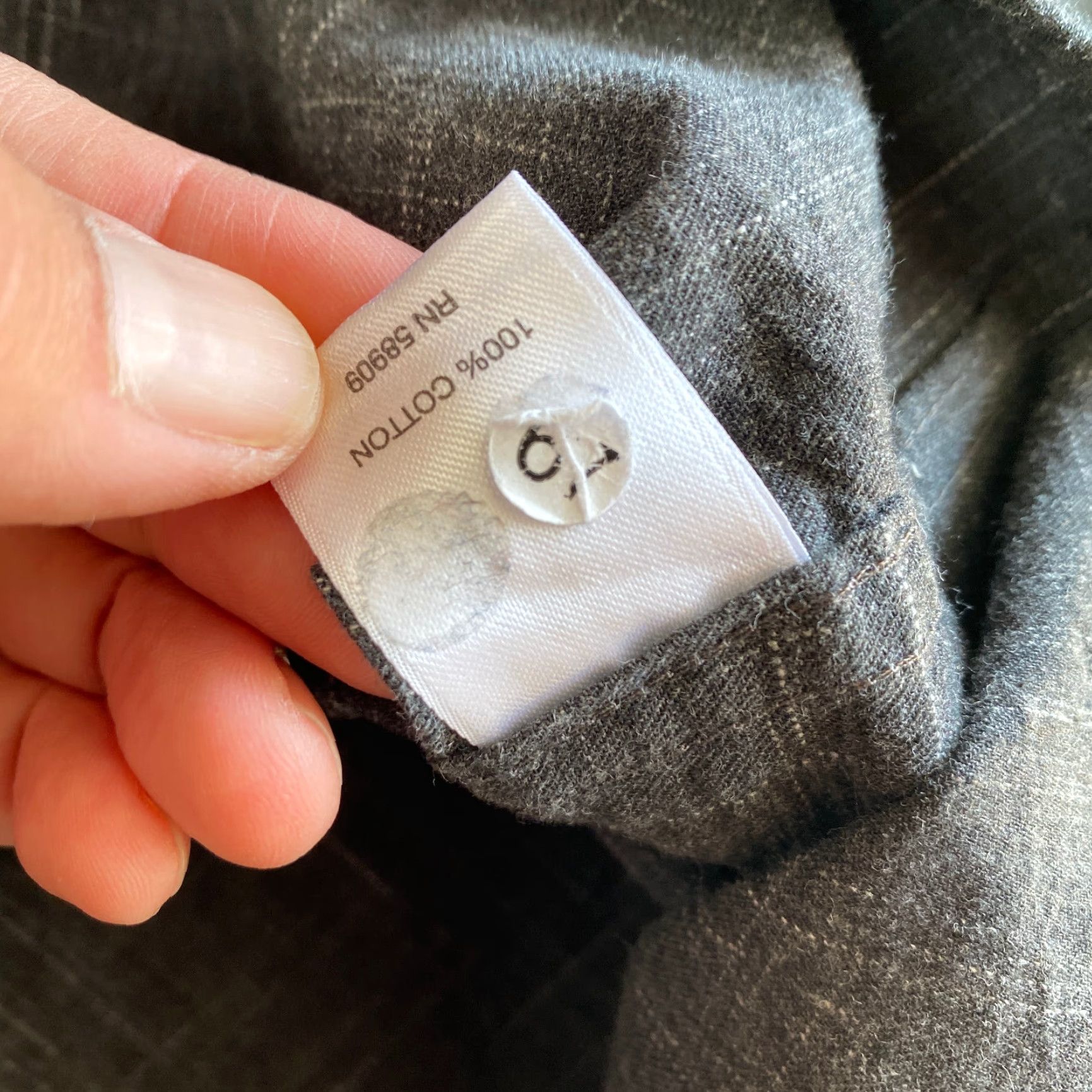 Vintage Rowm Men’s 2XT Button-Up Shirt Gray Flannel Long Sleeve Cotton Brushed Classic Outdoor Preppy Pockets Shirt Size US XXL / EU 58 / 5 - 7 Thumbnail