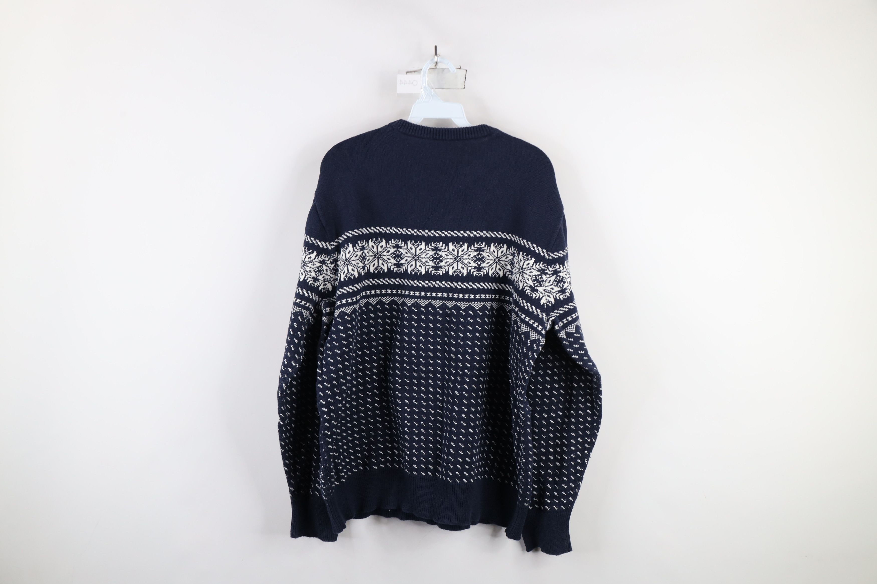 J.Crew Vintage J Crew Cotton Knit Fair Isle Snowflake Sweater Size US L / EU 52-54 / 3 - 8 Thumbnail