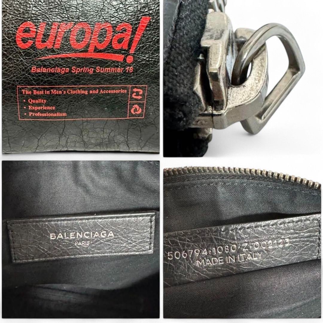Balenciaga Balenciaga - Europe Leather Clutch Black Vintage SS18 Calf Size ONE SIZE - 8 Thumbnail