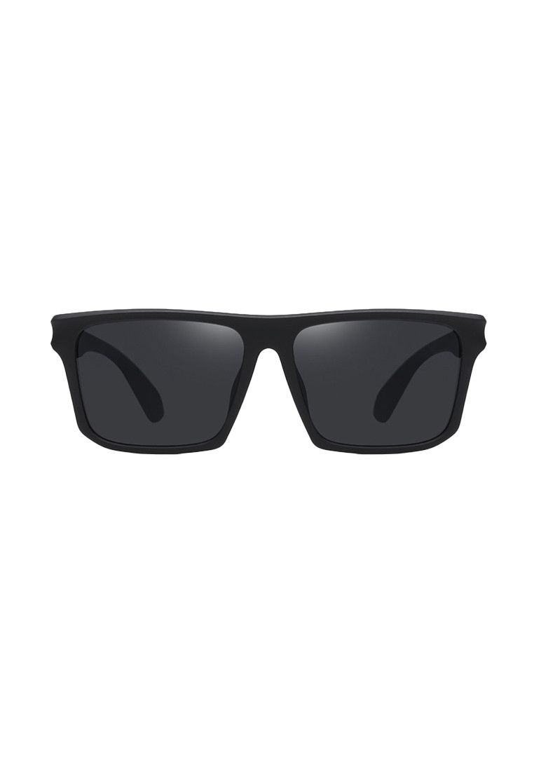 Other Black Round Frame Grey Lens Polarized Sunglasses UV 400 Size ONE SIZE - 2 Thumbnail