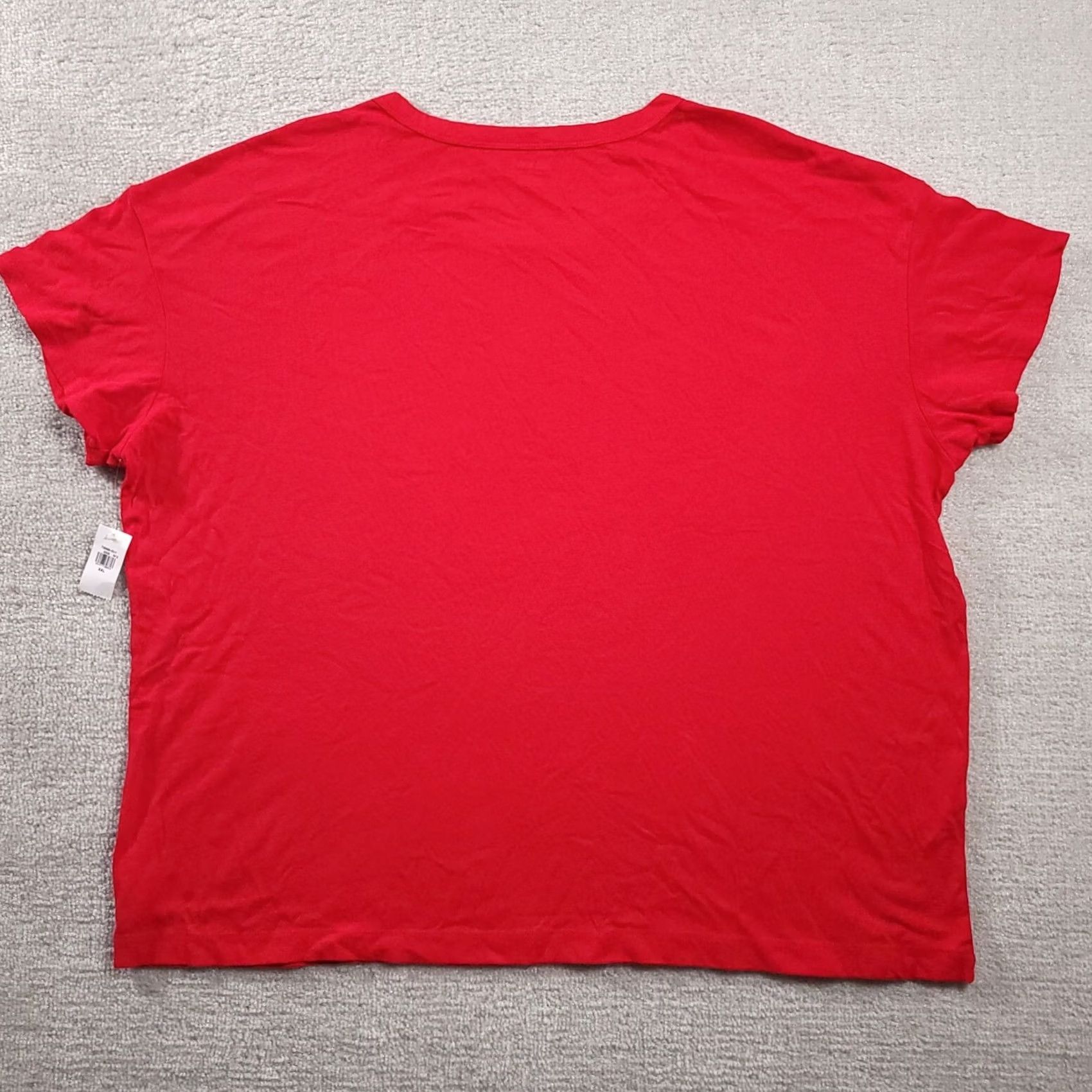 Old Navy Old Navy T-Shirt Womens Christmas Red XXL Graphic Believe in the Magic Holiday Basic Short Sleeve Round Neck Pullover Size XXL / US 16-18 / IT 52-54 - 7 Thumbnail