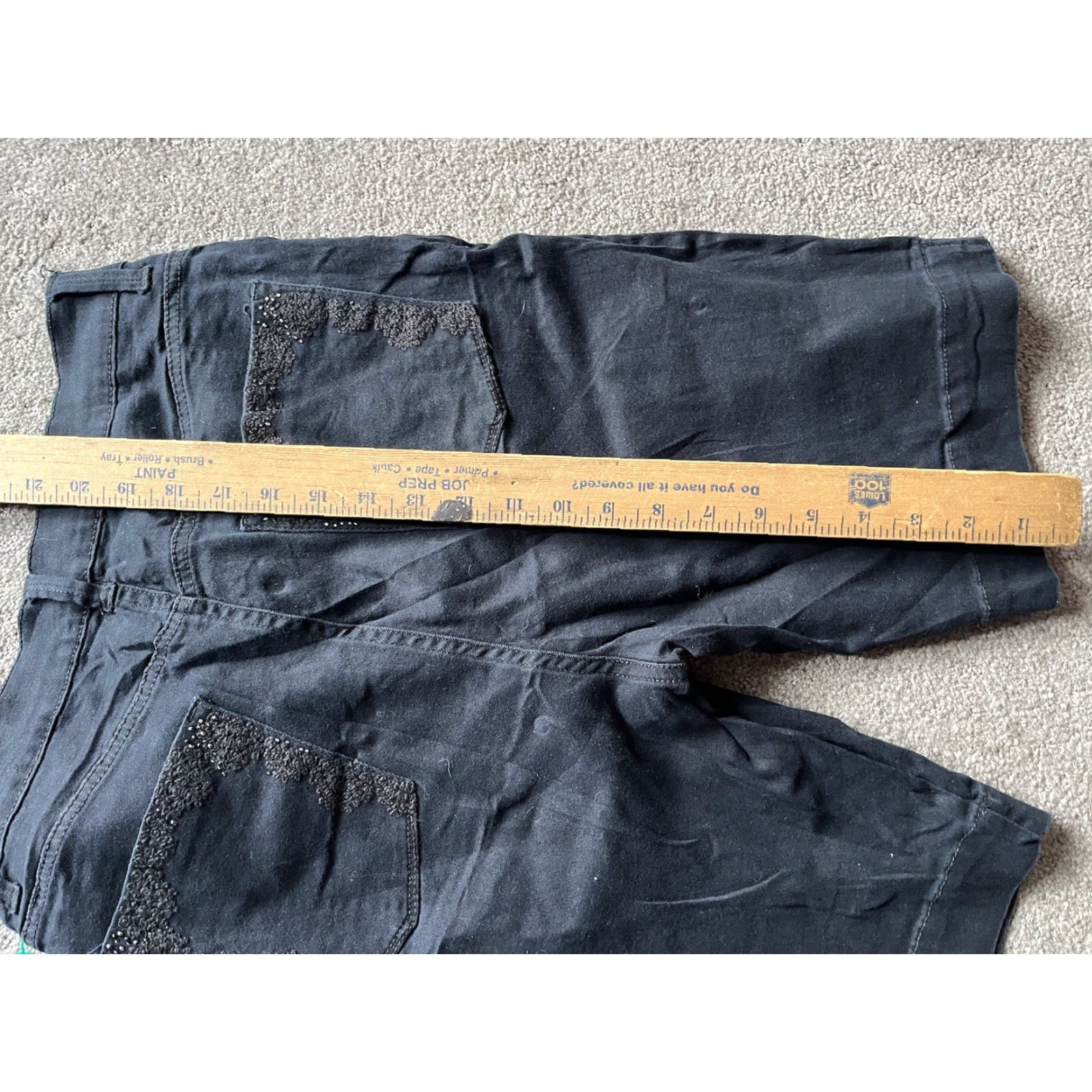Gloria Vanderbilt Gloria Vanderbilt Women's Shorts All Around Slimming Effect 12P Size Black Jean Size 34" / US 12 / IT 48 - 4 Thumbnail