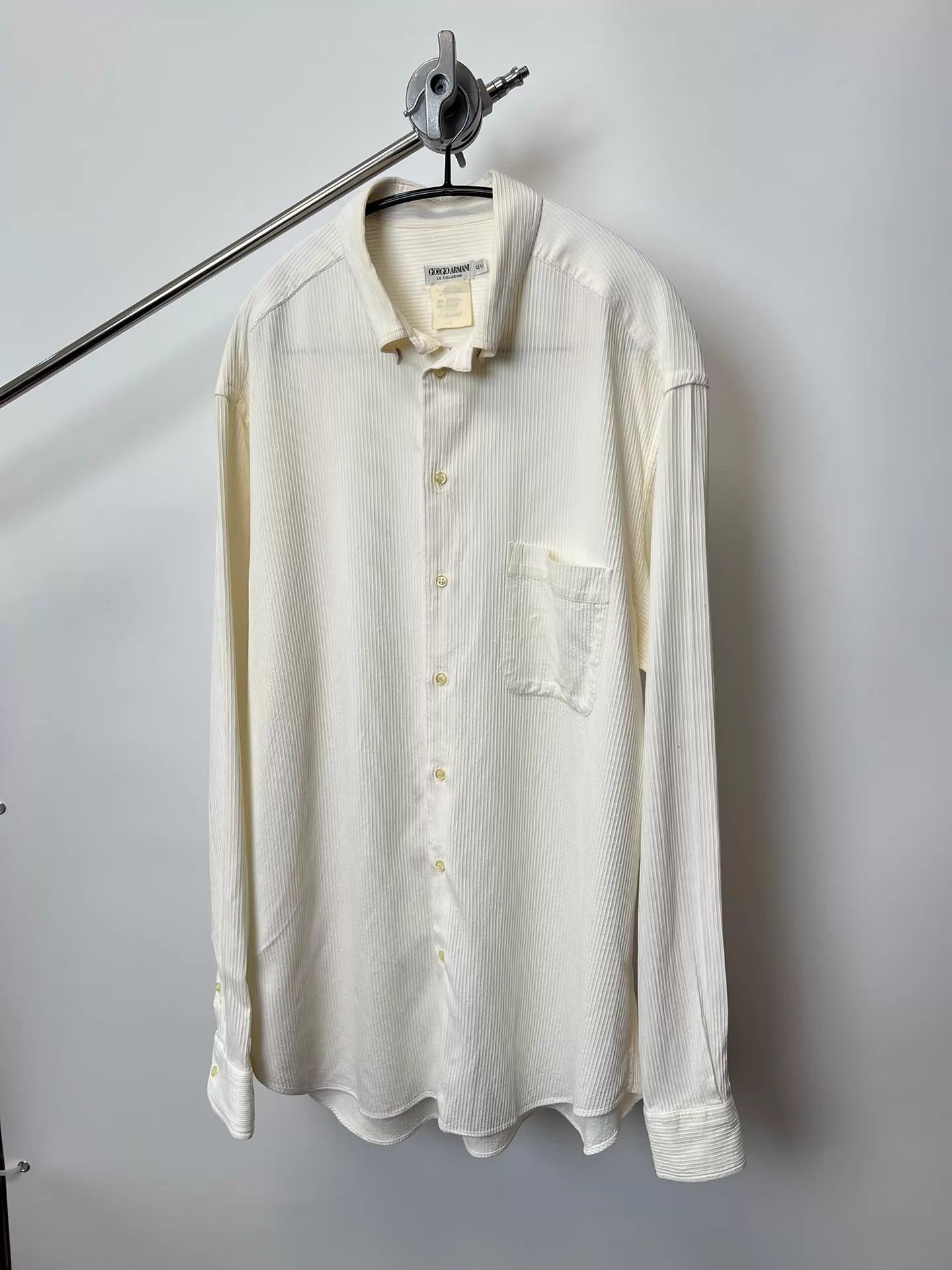 Giorgio Armani Giorgio Armani 00s Oversized Pleated Shirt Size US XXL / EU 58 / 5 - 2 Thumbnail