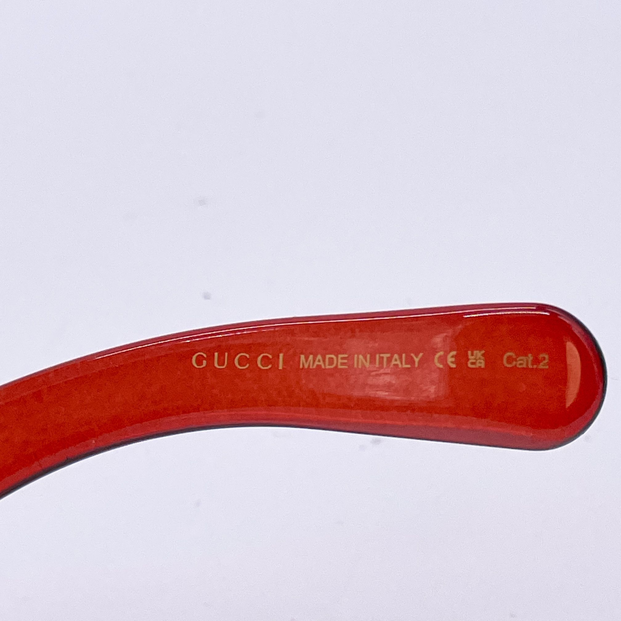 Gucci NEW GUCCI GG1401S 003 RED WOMEN OVAL SUNGLASSES GUCCI Size ONE SIZE - 9 Thumbnail