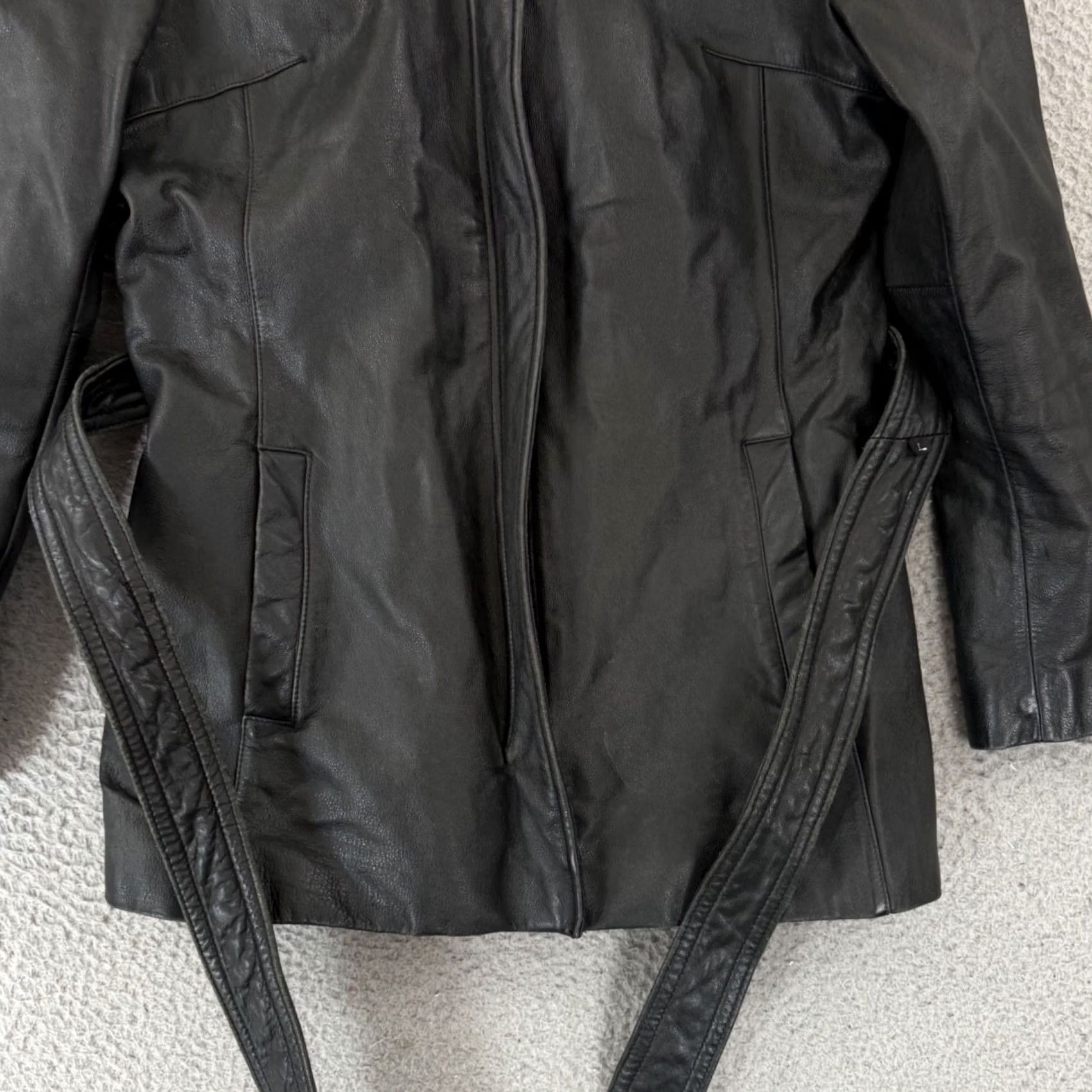 Vintage VINTAGE Wilsons Leather Jacket Womens Black Moto Biker 90s Zip Motorcycle Grunge Jacket Womens Black 90s Motorcycle Zip Size M / US 6-8 / IT 42-44 - 2 Thumbnail