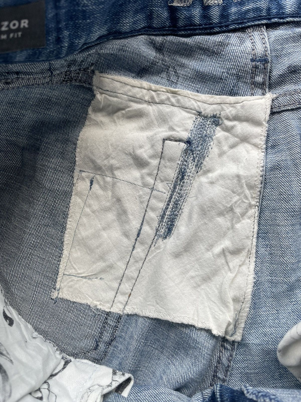 Denham Razor Slim Fit Distresed Denim