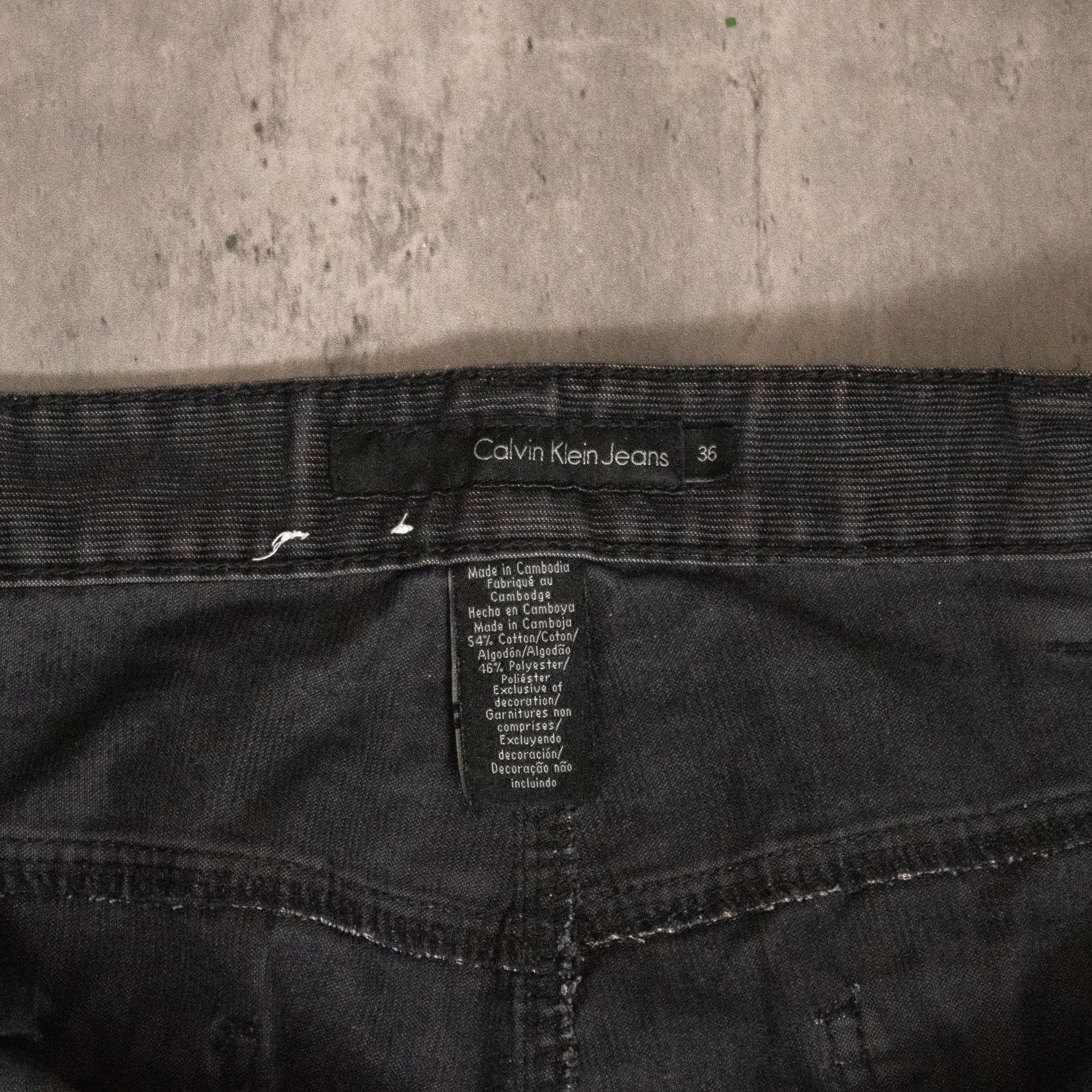 Calvin Klein × Vintage Y2K 2000's Calvin Kelin Relaxed Baggy Wide Corduroy Pant's Size US 37 - 12 Thumbnail