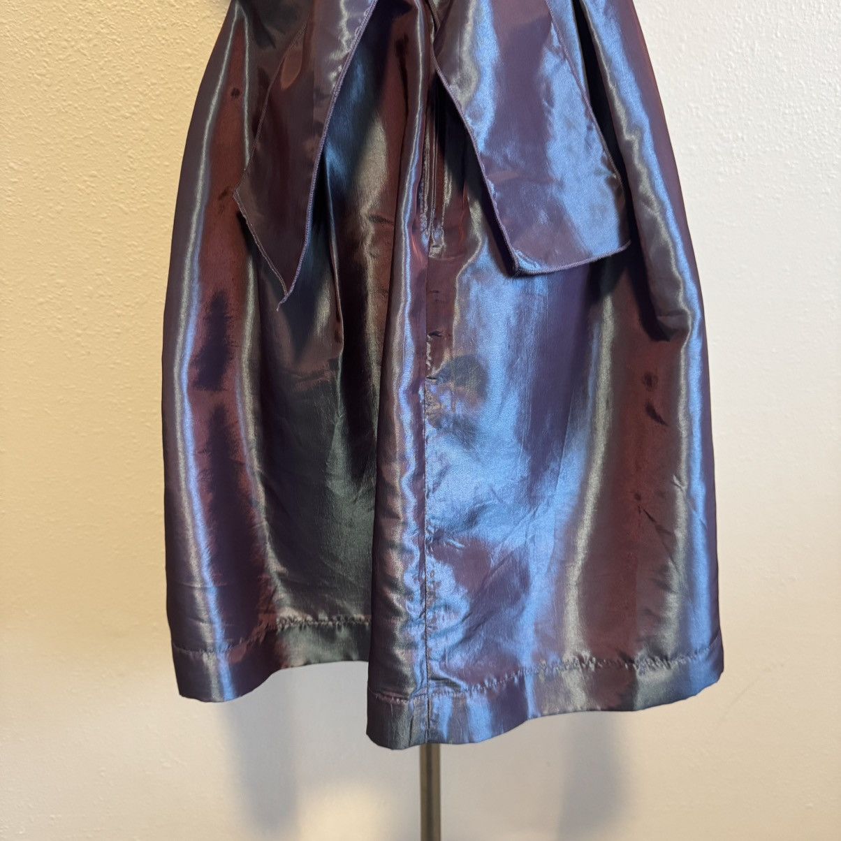 Other STUDIO Y Vintage Y2K Purple Blue Iridescent Strapless Dress Size L / US 10 / IT 46 - 8 Thumbnail
