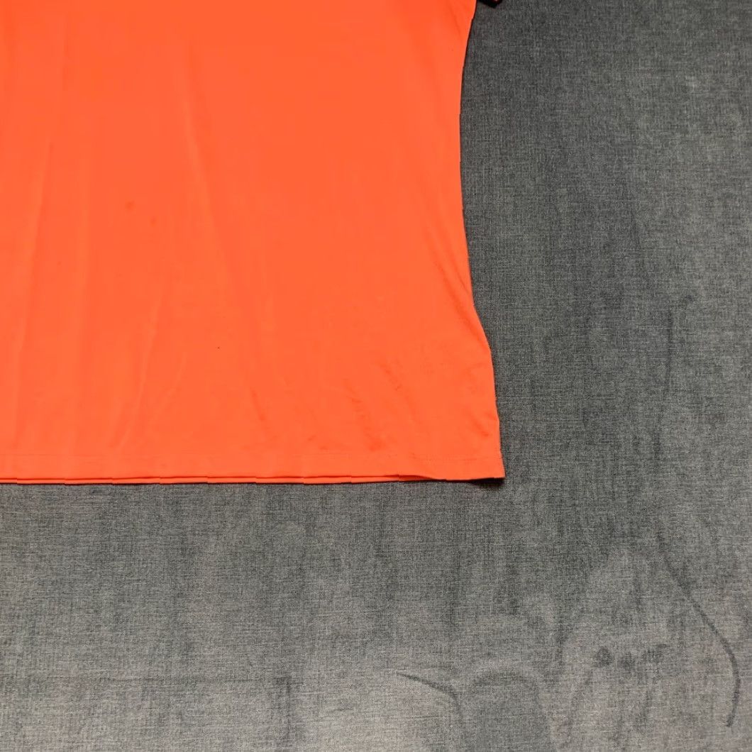 Nike Nike Dri-Fit T-Shirt Womens L Orange V-Neck Swoosh Logo Streetwear Regular Fit Size L / US 10 / IT 46 - 2 Thumbnail