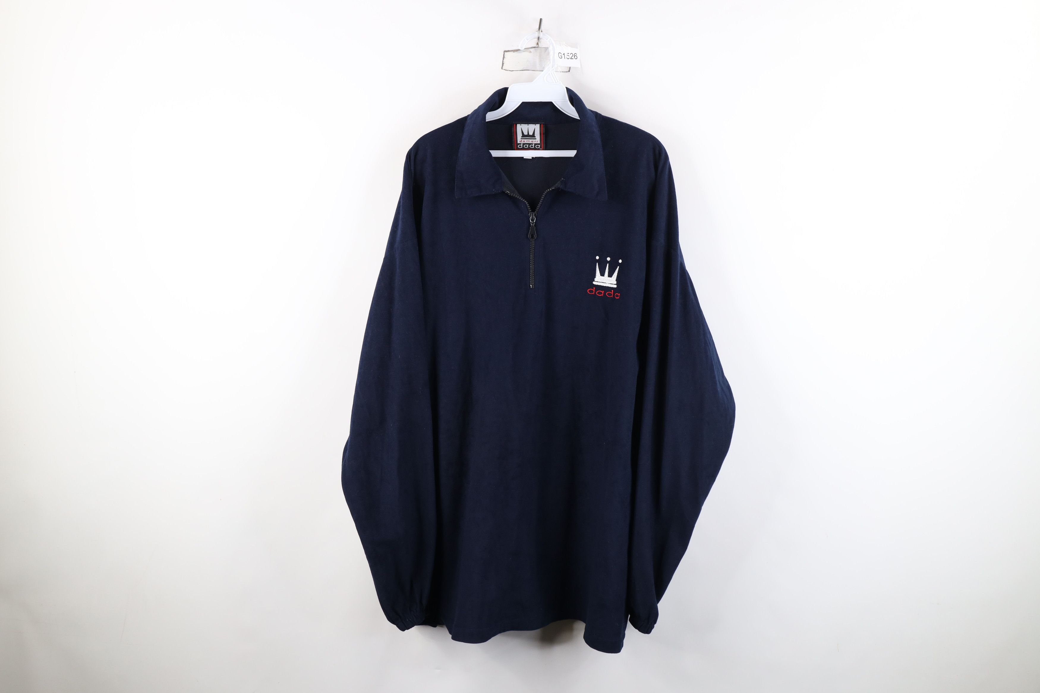 Vintage Vintage 90s Y2K DADA Basketball Half Zip Collared Jacket Size US XL / EU 56 / 4 - 1 Thumbnail