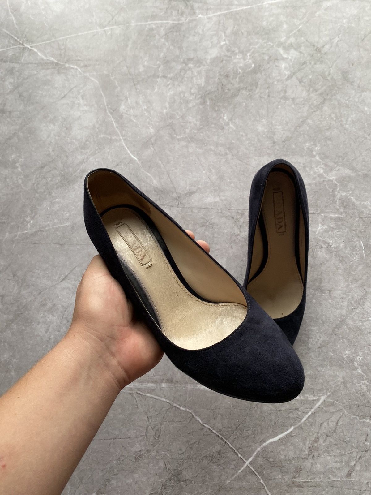 Prada Prada Milano Suede Pumps Heels Women’s Shoes Made in Italy Size US 10 / IT 40 - 1 Thumbnail