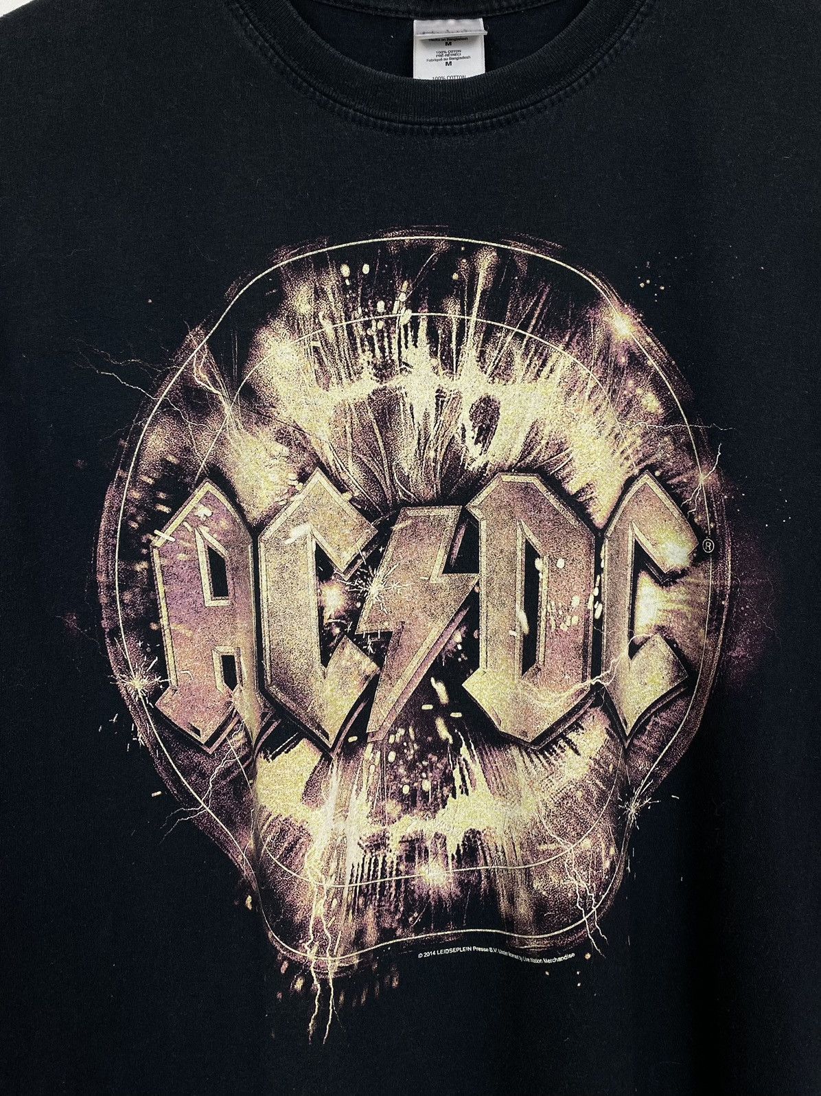 Band Tees AC/DC 2014 Gildan Black Short Sleeve T-Shirt Size Medium Size US M / EU 48-50 / 2 - 3 Thumbnail