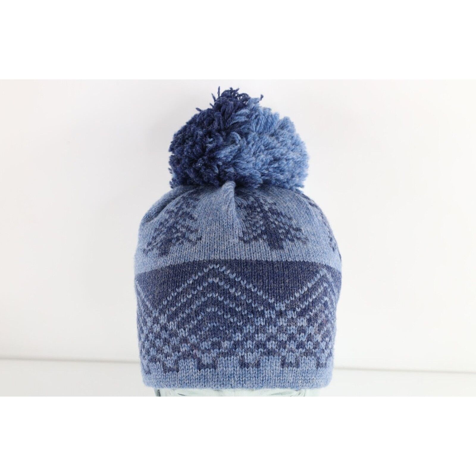 Vintage Vintage 70s Streetwear Wool Knit Tree Pom Winter Beanie Hat Size ONE SIZE - 1 Thumbnail