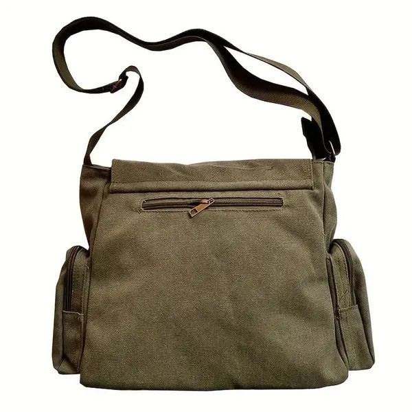 Anime Chihiro x Fuka Cartoon Totoro Canvas Messenger Bag Size ONE SIZE - 2 Thumbnail