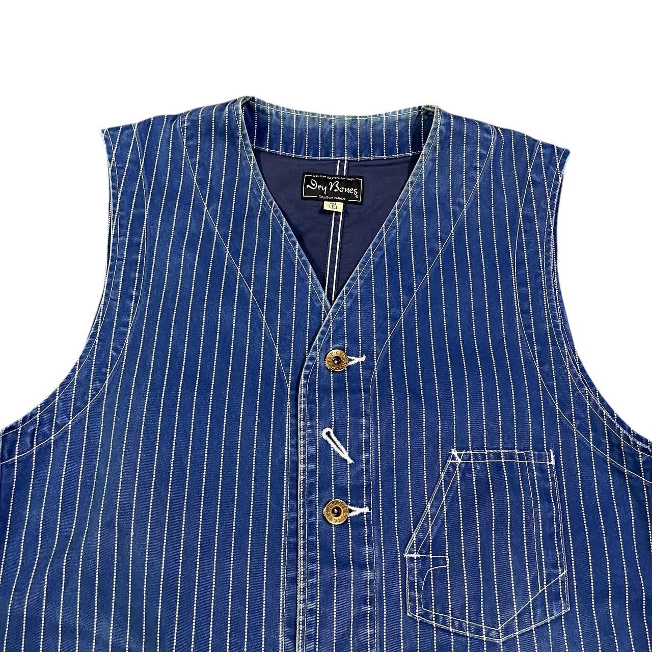 Dry Bones Vintage Dry Bones Hickory Striped Vest Size US L / EU 52-54 / 3 - 2 Thumbnail