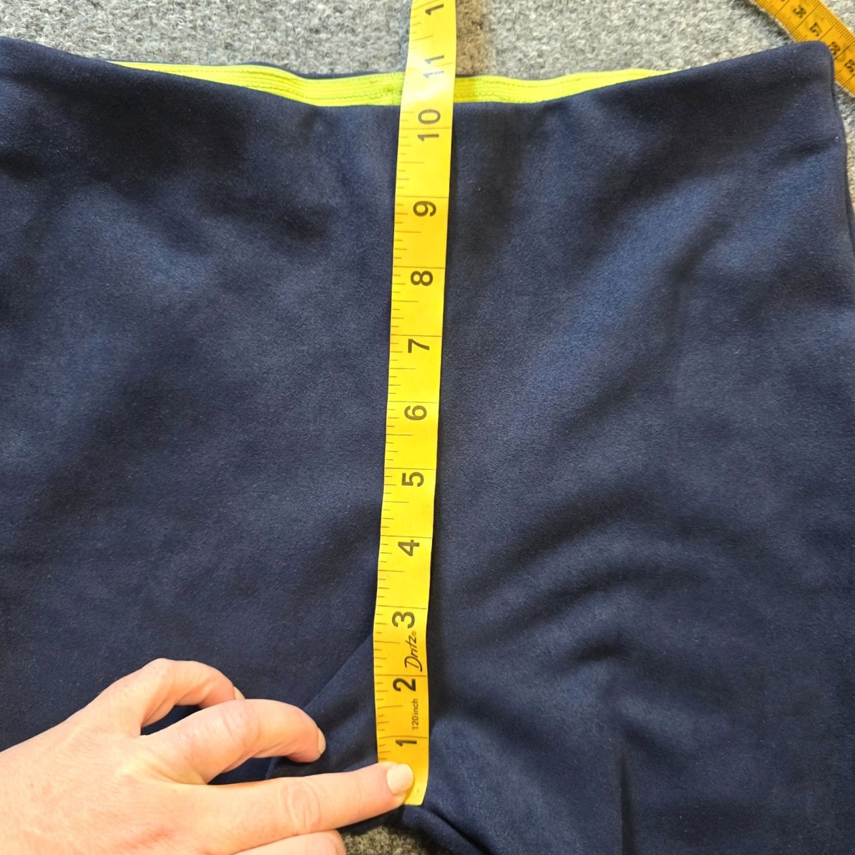 Vintage Gretchen Scott Pants Womens XS Blue Faux Suede Cropped Skinny Fitted Casual Size 26" / US 2 / IT 38 - 6 Thumbnail