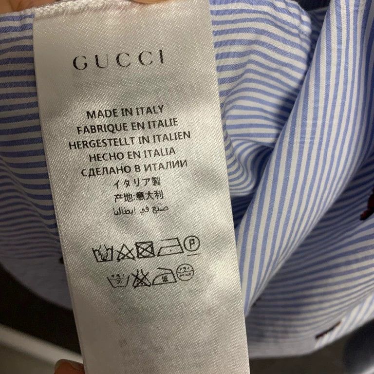 Gucci Gucci Size OS Bee pattern long-sleeved shirt size OS 2501-N Size US XS / EU 42 / 0 - 4 Thumbnail