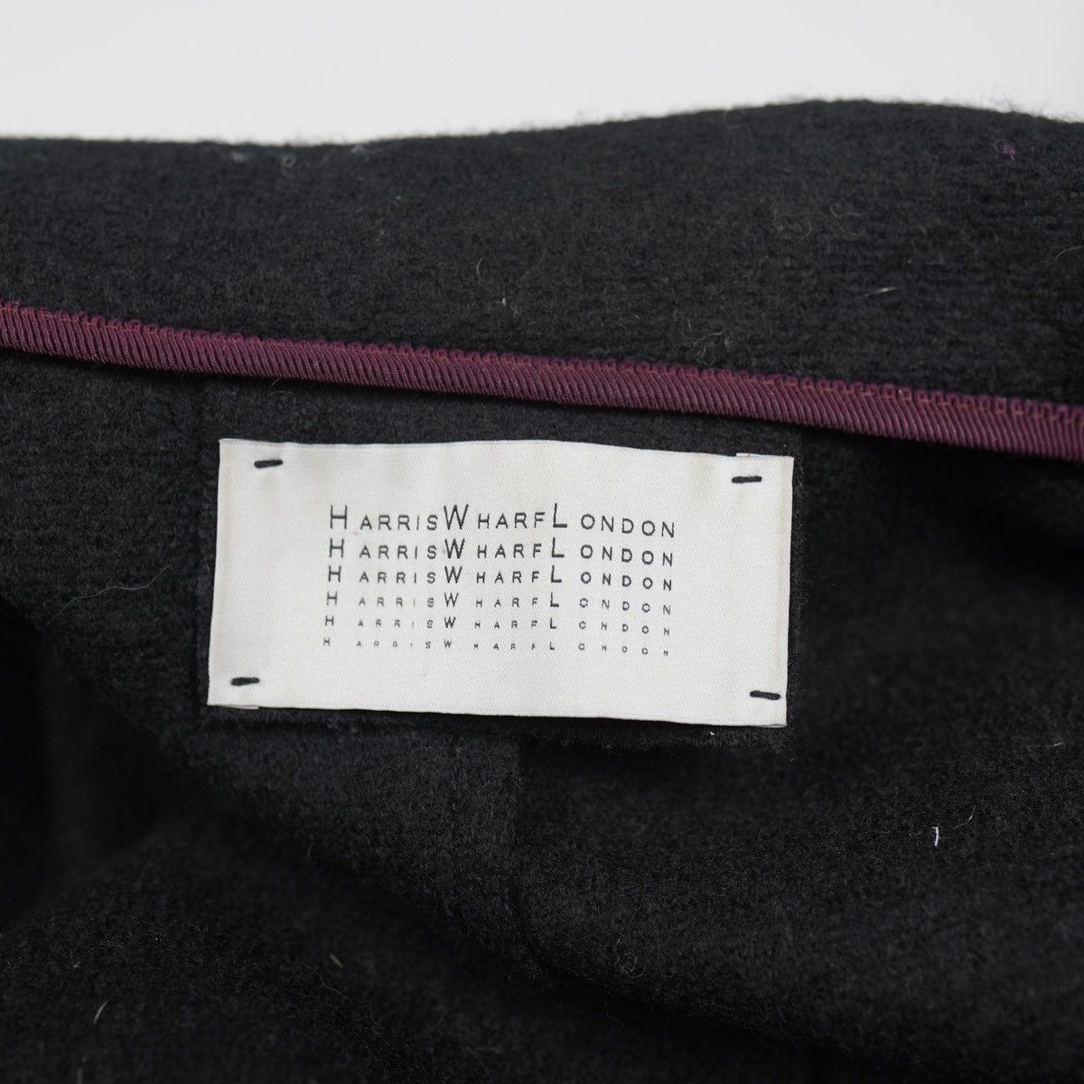 Harris Wharf London Harris Wharf London Wool Coat Jacket Black Size M / US 6-8 / IT 42-44 - 15 Thumbnail