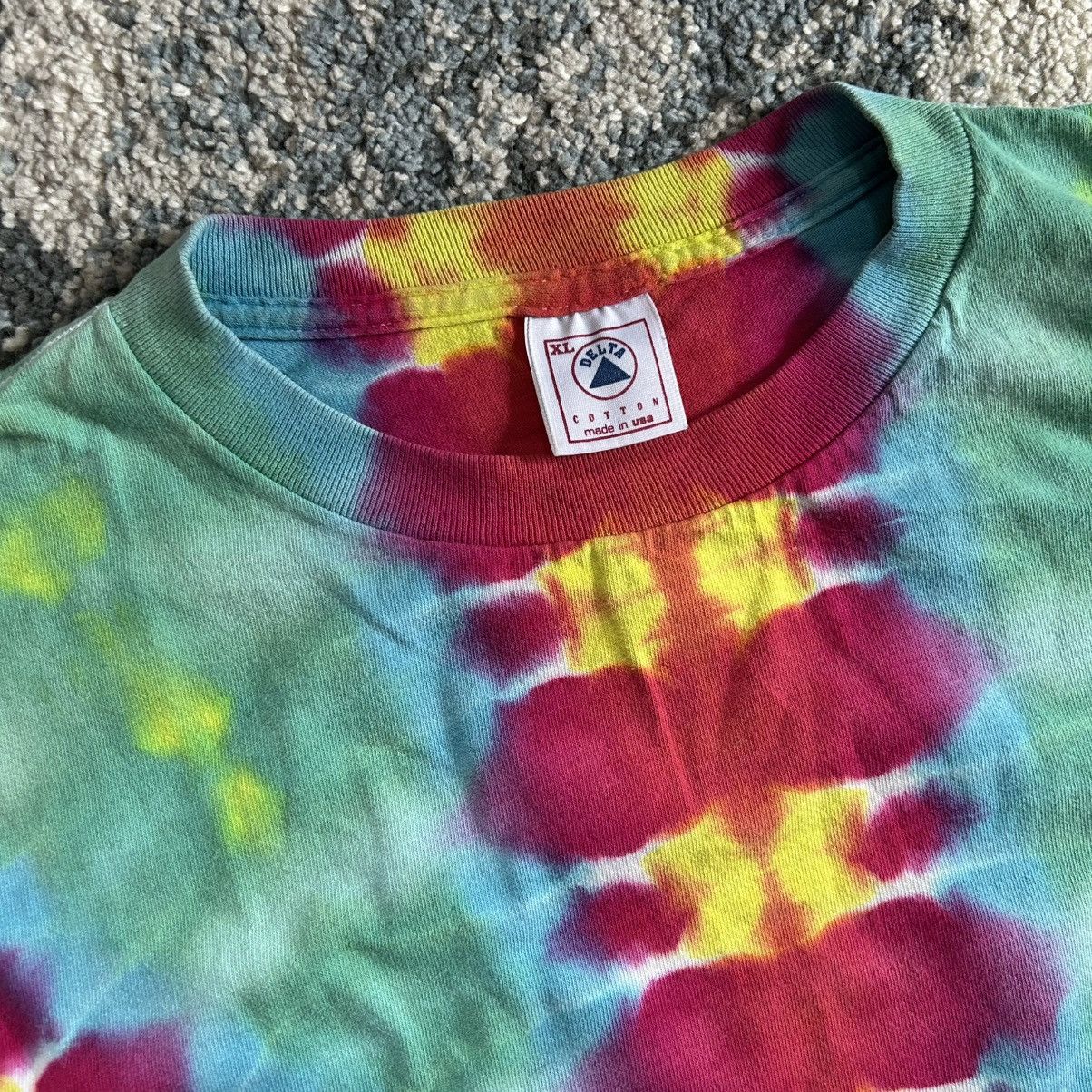 Delta 90s HEAVYWEiGHT SiNGLE STiTCH MADE in USA BRiGHT NEON TiEDYE Size US XL / EU 56 / 4 - 3 Thumbnail