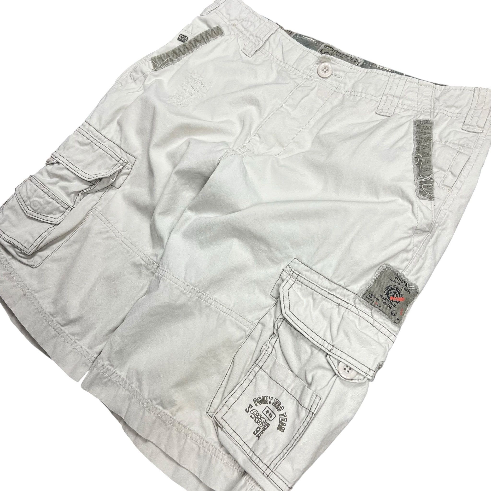 Point Zero Vintage Y2K Point Zero Repaird Cargo Shorts - 34” Size US 34 / EU 50 - 2 Thumbnail
