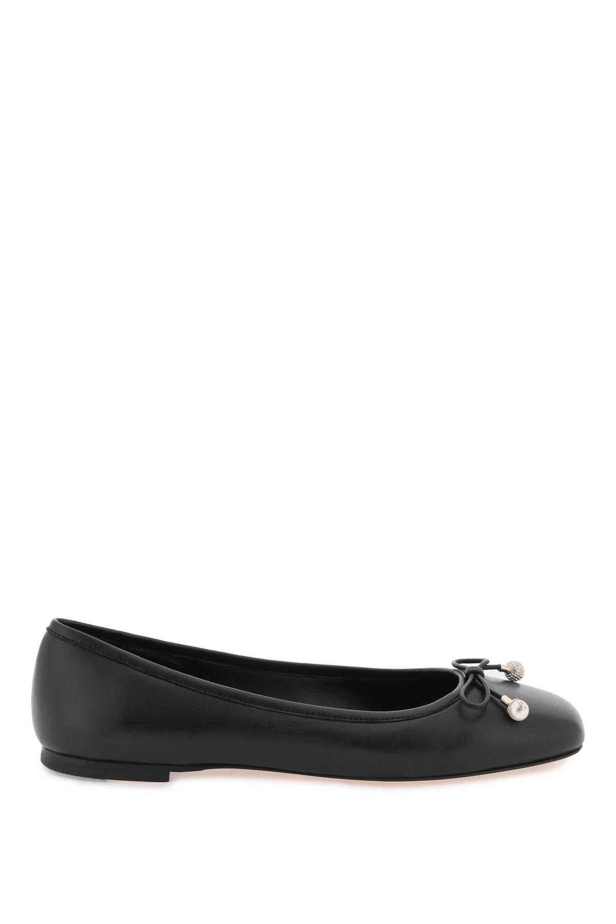 image of Jimmy Choo 'elme' Ballerina Flats in Black, Women's (Size 9)