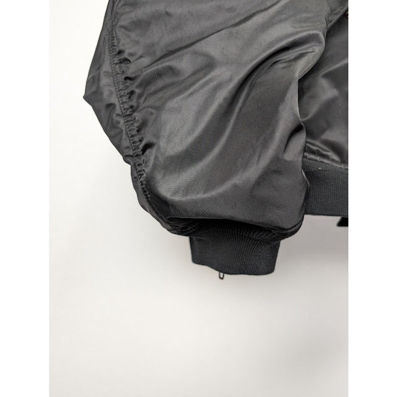 Balenciaga o1rshd1 World Food Program Hooded Nylon Bomber in Black Size US XL / EU 56 / 4 - 10 Thumbnail
