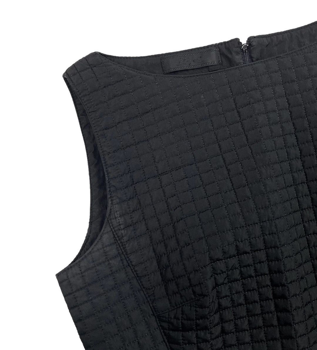 Prada Vintage Prada Quilted Dress in Black Size M / US 6-8 / IT 42-44 - 3 Thumbnail