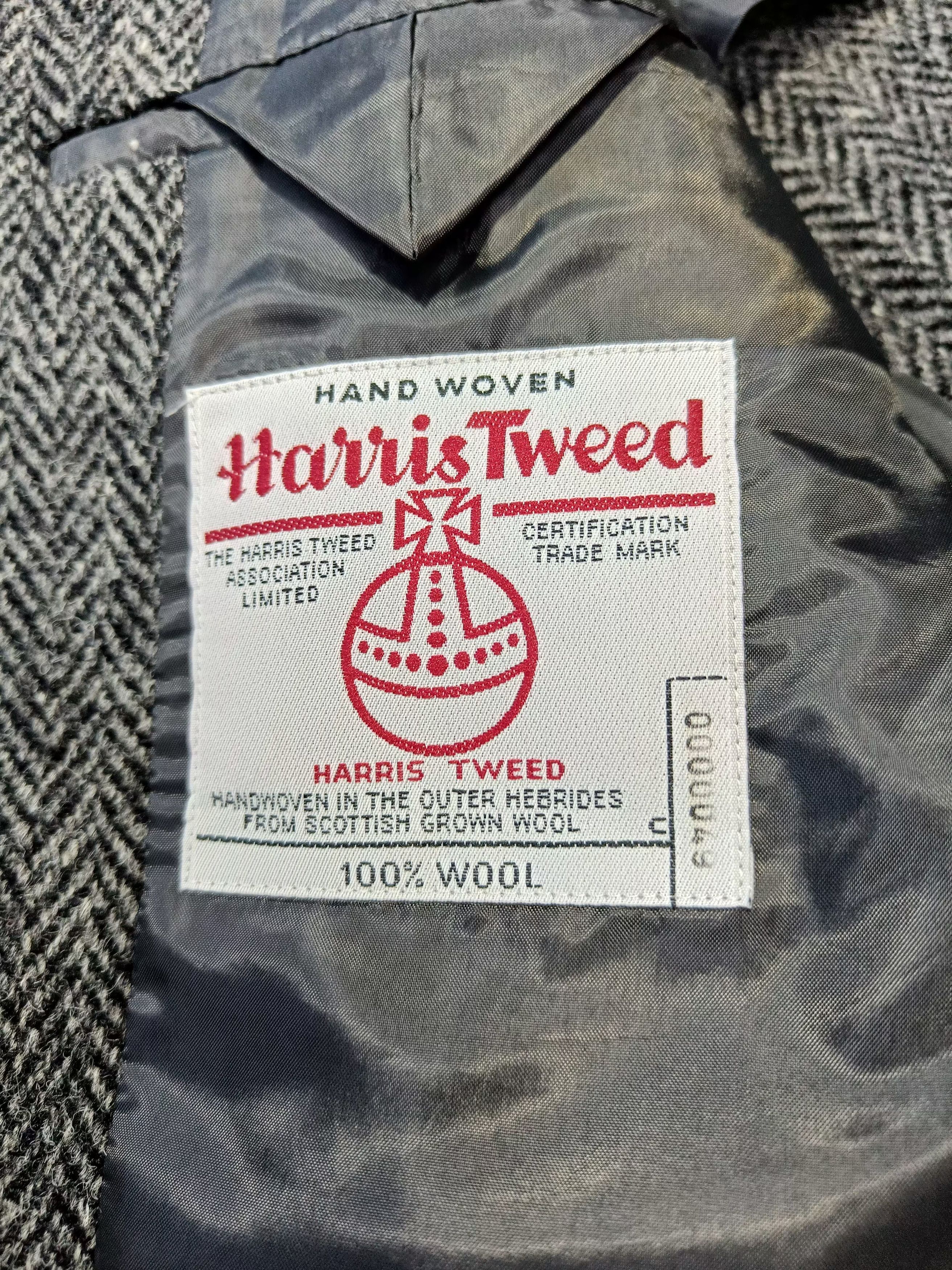Harris Tweed Beautiful Harris Tweed Hand Woven Men's Wool Blazer Size 38L - 13 Thumbnail