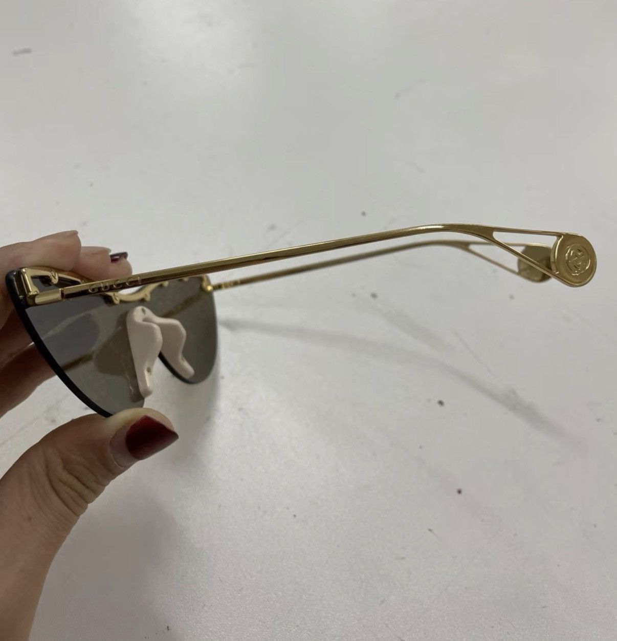 Gucci Gucci GG0666S Shield Mirror Lens Protective Sunglasses Size ONE SIZE - 3 Thumbnail