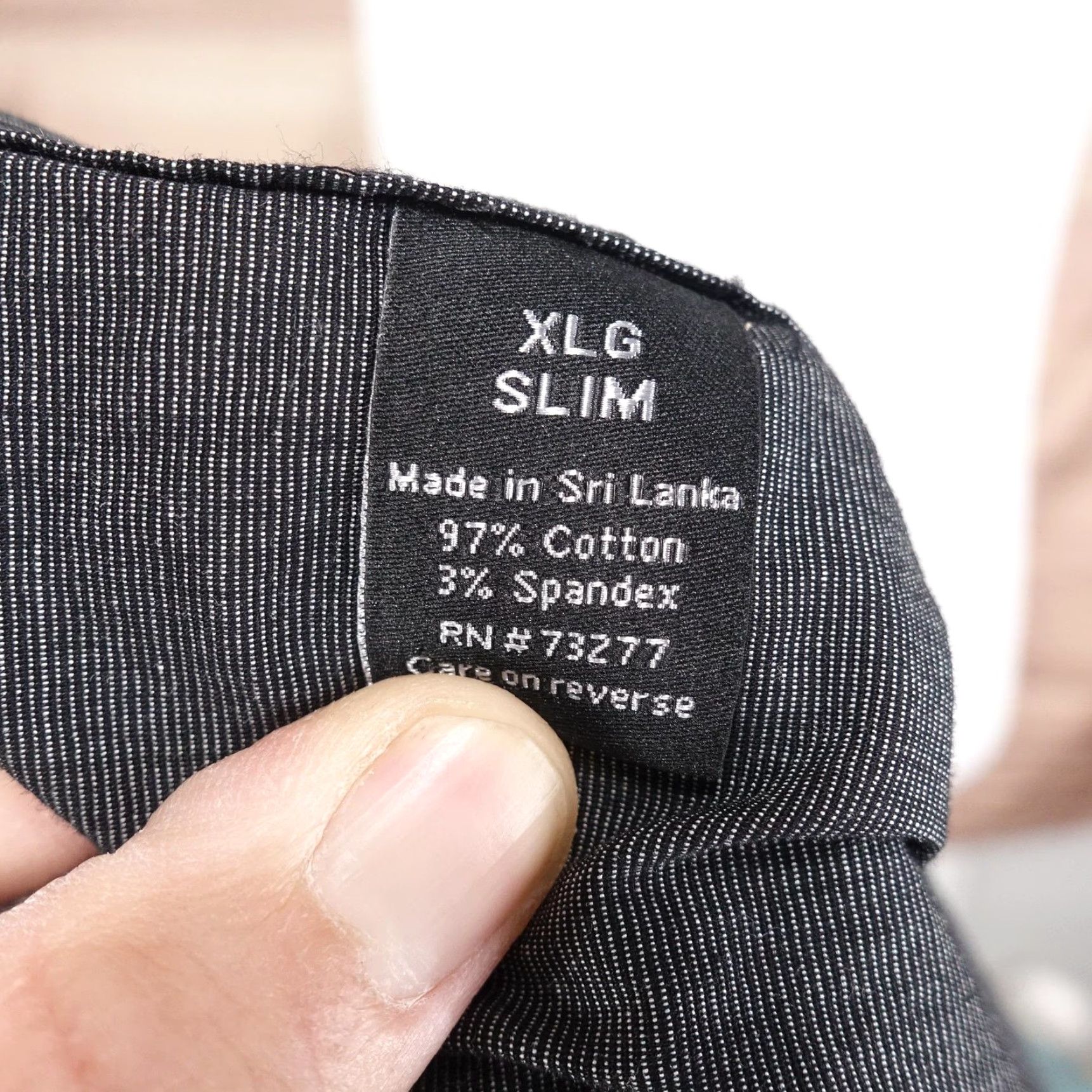 Apt. 9 APT. 9 Shirt Mens XL Slim Fit Charcoal Long Sleeve Button-Up Casual Stretch Size US XL / EU 56 / 4 - 7 Thumbnail