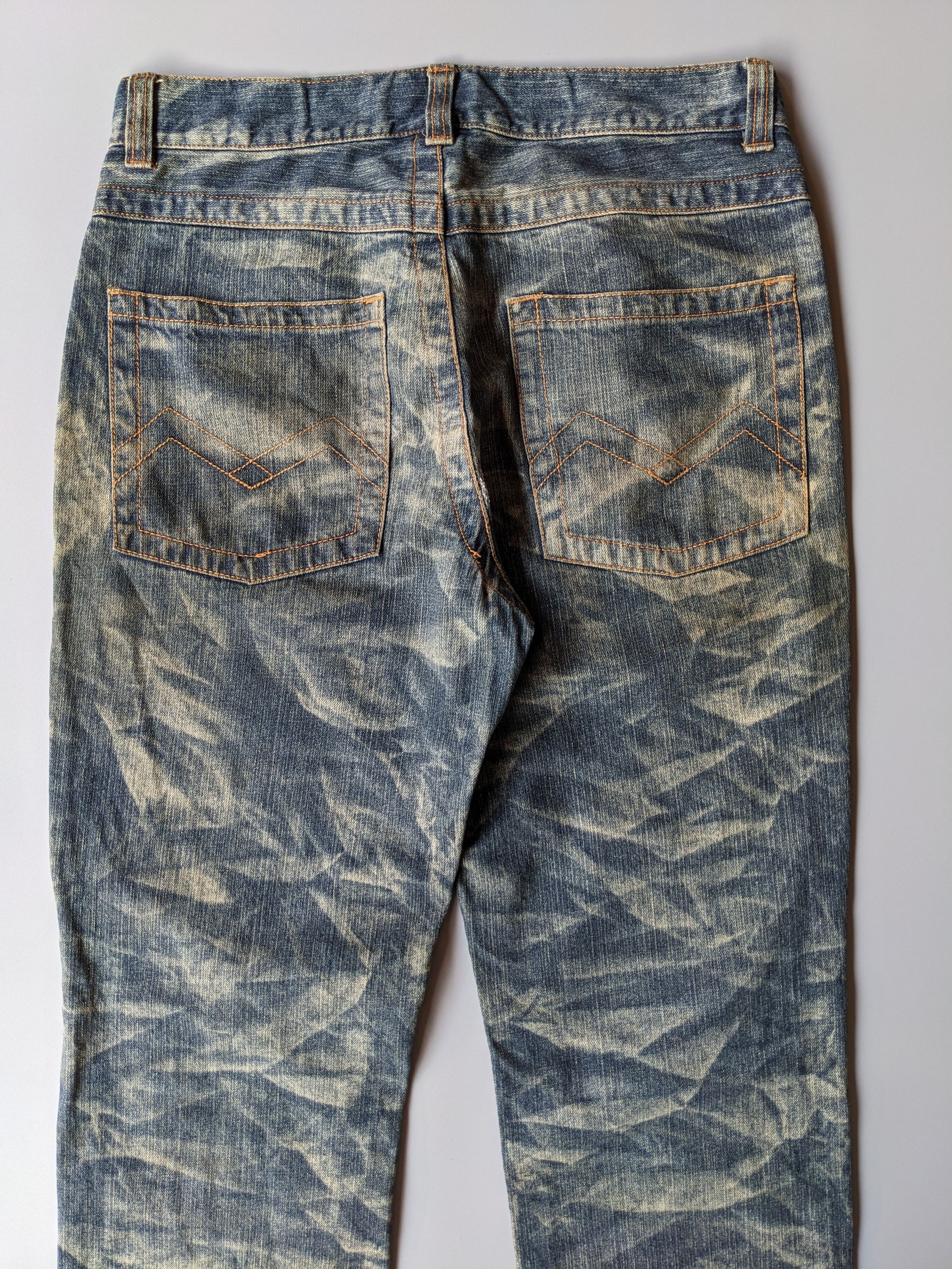 Japanese Brand Introduce Homme bleach wash flare jeans Size US 31 - 6 Thumbnail