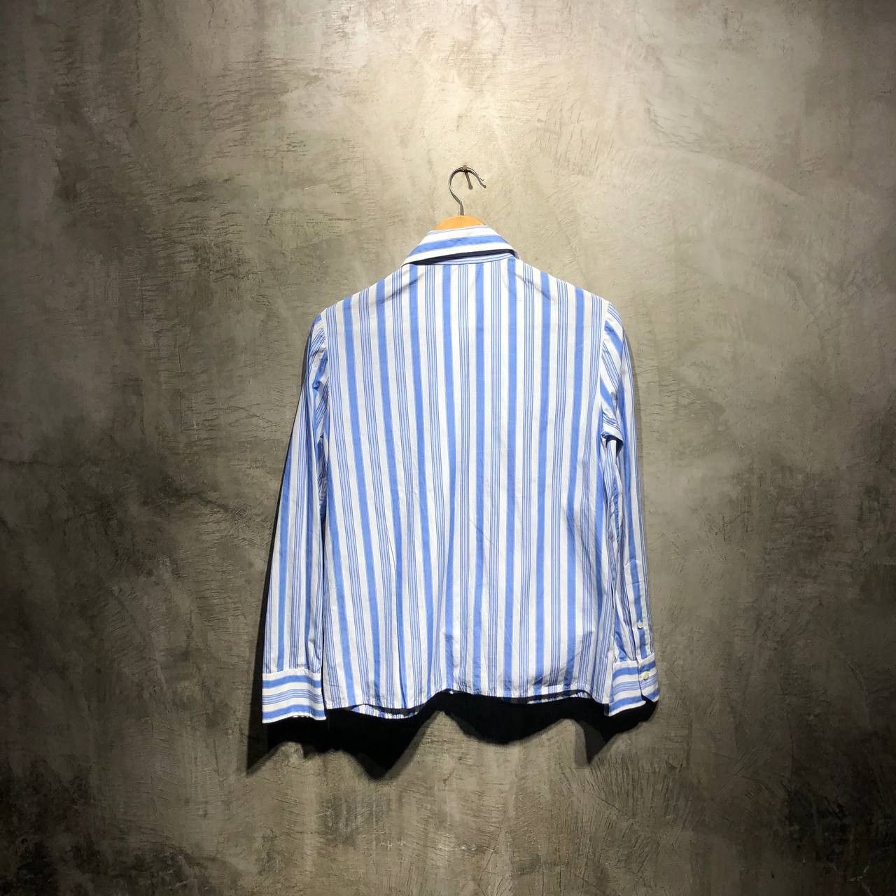 Prada Prada Striped Cotton Brocade Ruffle front shirt Size S / US 4 / IT 40 - 8 Thumbnail
