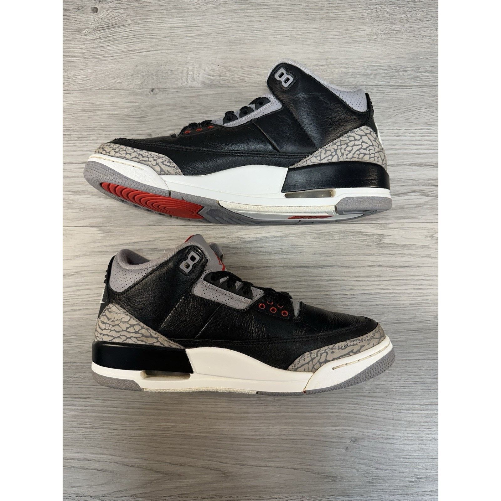 Jordan Brand Air Jordan 3 Retro OG Black Cement 2024 - Size 8.5 Size US 8.5 / EU 41-42 - 3 Thumbnail