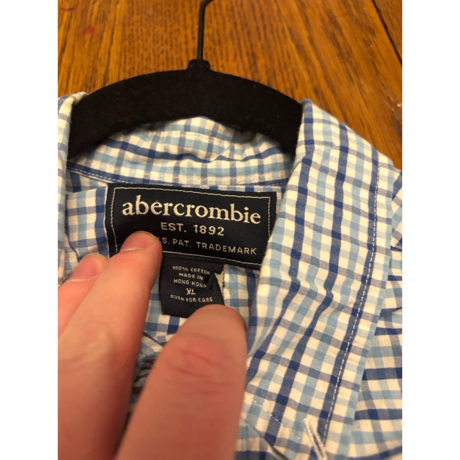 Abercrombie & Fitch Abercrombie & Fitch Plaid Shirt Mens XL Short Sleeve Button Up Size US XL / EU 56 / 4 - 2 Thumbnail