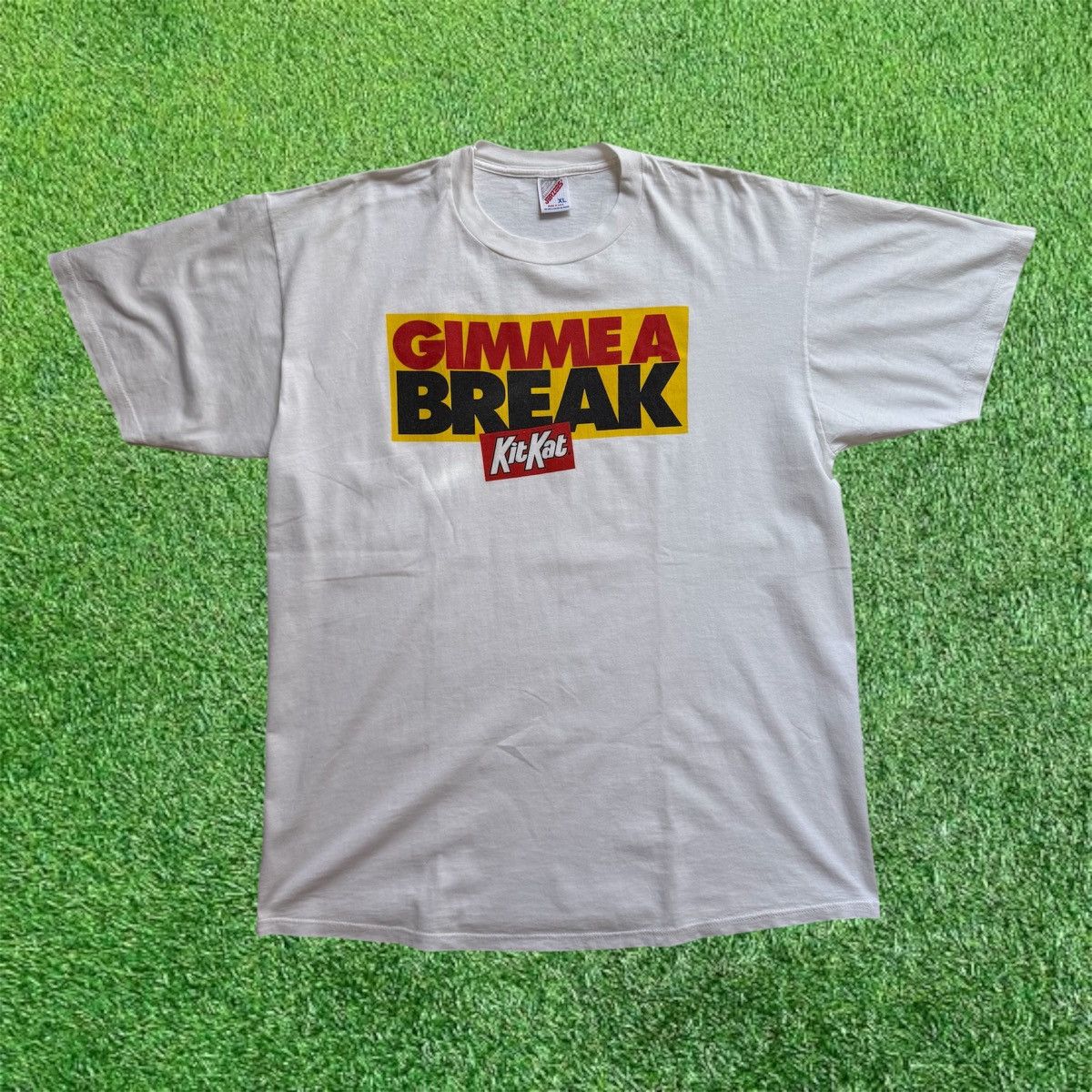 Jerzees Vintage Late 90s Kit Kat Promo T-Shirt Size US XL / EU 56 / 4 - 1 Thumbnail