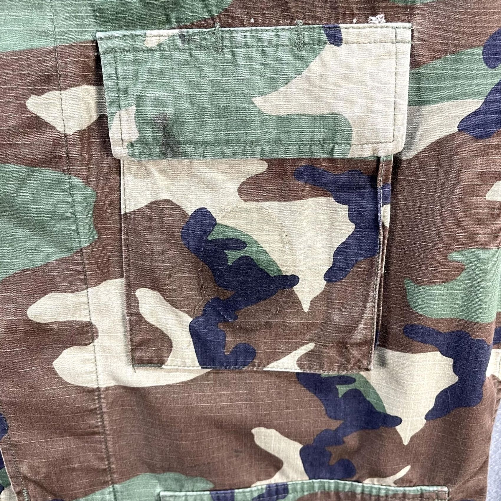 Vintage VINTAGE USGI BDU Jacket Mens M Regular Woodland Camo Ripstop Field 90s Size US M / EU 48-50 / 2 - 6 Thumbnail