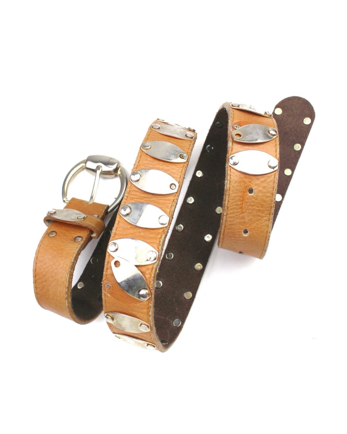 Hysteric Glamour 2000S JAPANESE MADE PUNK METAL STUDDED LEATHER BELT Size ONE SIZE - 2 Thumbnail